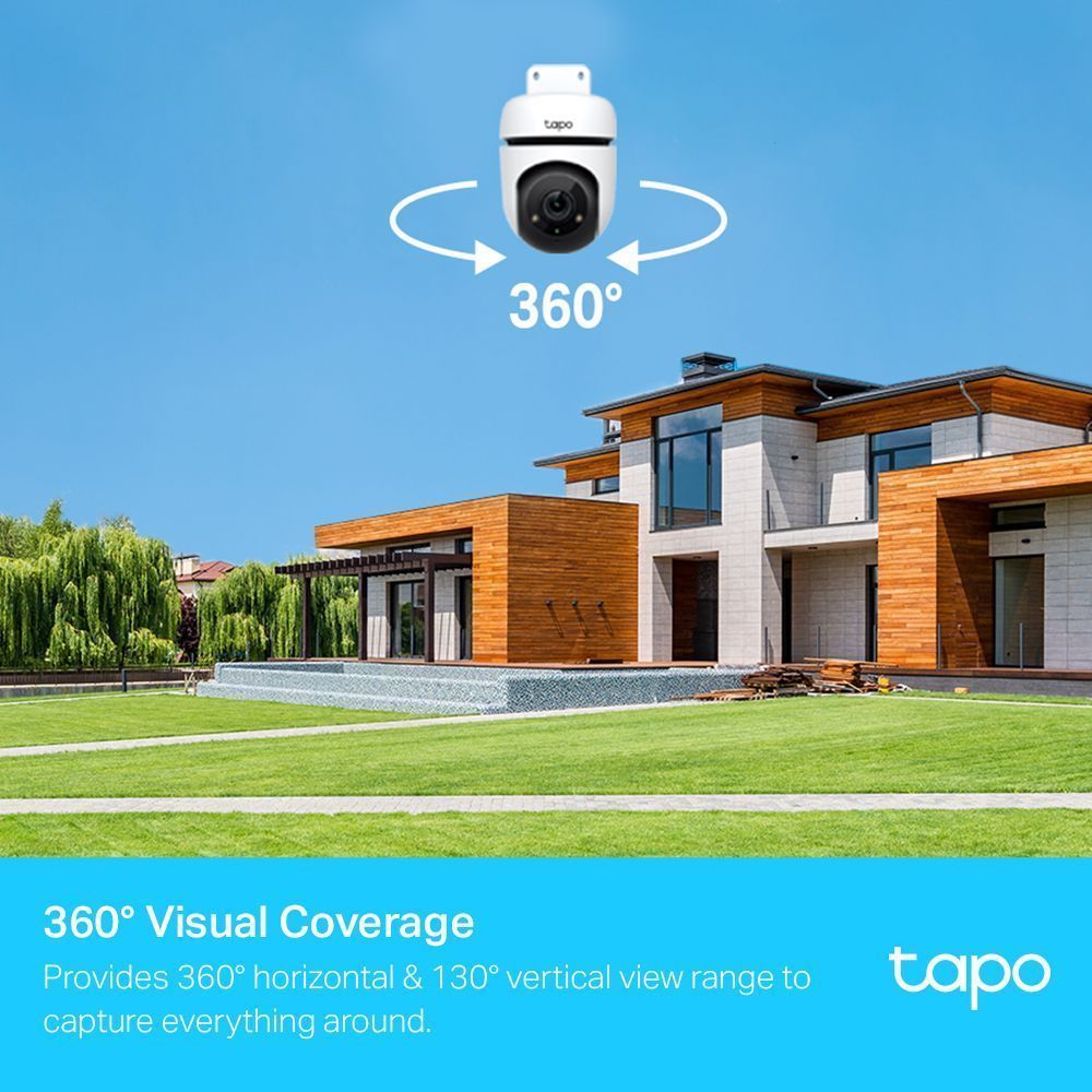 tp-link Tapo C500 Outdoor Pan/Tilt CCTV Security Camera (IP65 Weatherproof, White)_9
