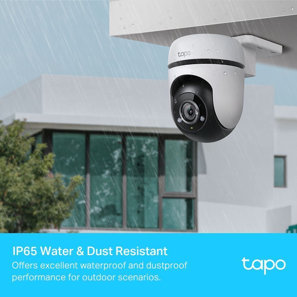 tp-link Tapo C500 Outdoor Pan/Tilt CCTV Security Camera (IP65 Weatherproof, White)_12