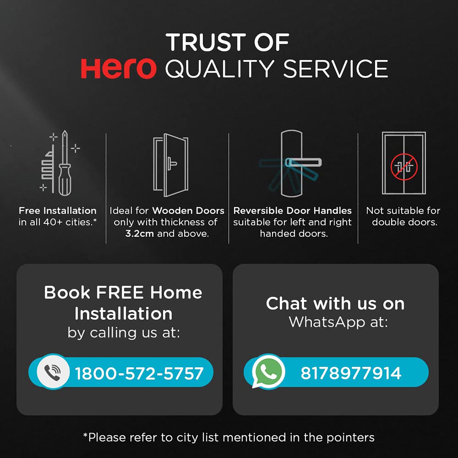 Qubo Smart Door Lock (Feather-Touch Keypad, OC- HLM04BL1, Black)_9