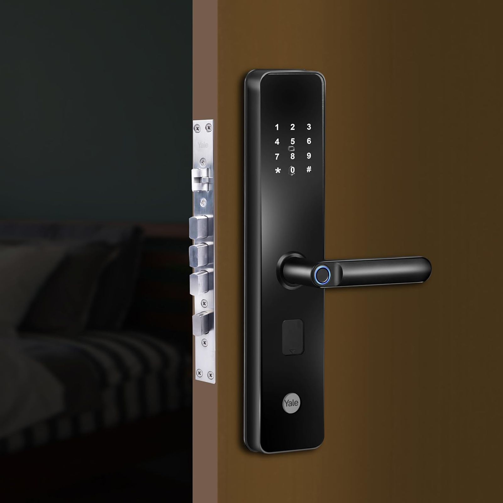 Yale Smart Locks For Private Space (Smart Keypad, YDME 100 NxT, Black)_7