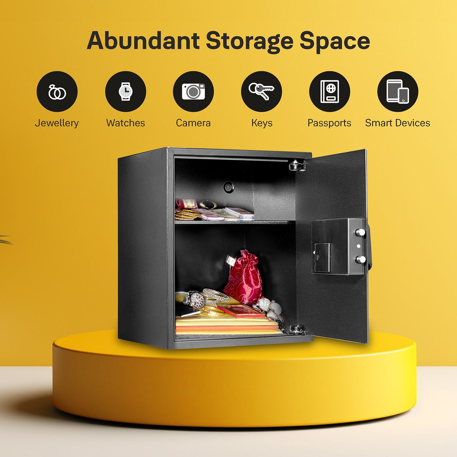 Yale Stellar 41 Litres Digital Safety Locker (390/DB2, Black)_11