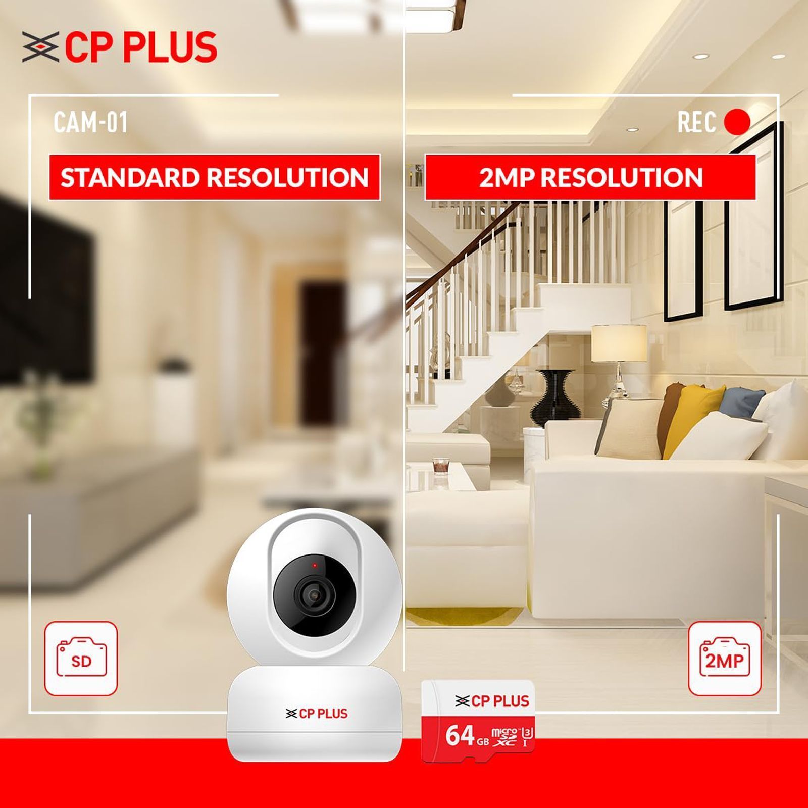 CP PLUS CP-E26AM Full HD WiFi Dome CCTV Security Camera (Two Way Audio, CP-E26AM, White) CP PLUS CP-E26AM Full HD WiFi Dome CCTV Security Camera (Two Way Audio, CP-E26AM, White)_5