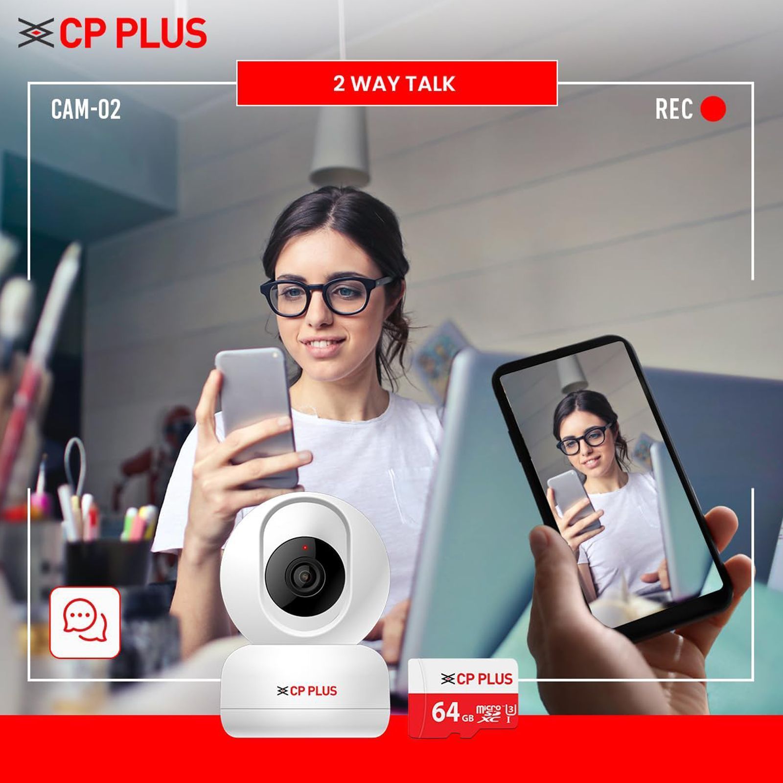 CP PLUS CP-E26AM Full HD WiFi Dome CCTV Security Camera (Two Way Audio, CP-E26AM, White) CP PLUS CP-E26AM Full HD WiFi Dome CCTV Security Camera (Two Way Audio, CP-E26AM, White)_4