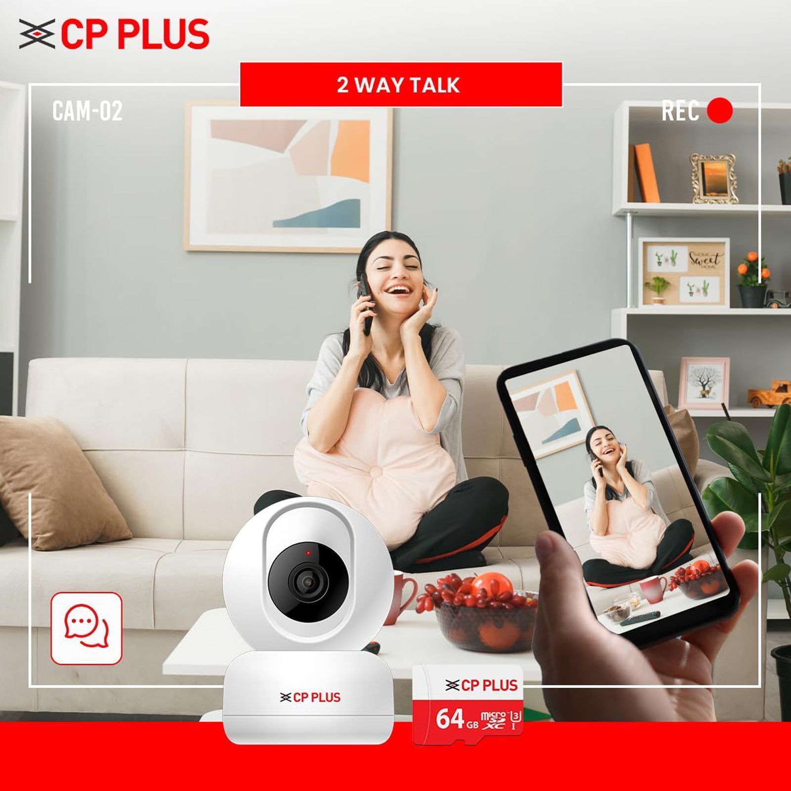 CP PLUS CP-E36AM WiFi Dome CCTV Security Camera (Night Vision, White)_6