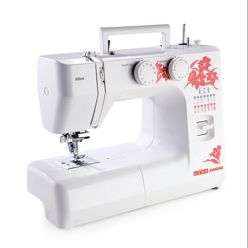 USHA Allure Delux Automatic Electric Sewing Machine (860 SPM, 20117000003, White)_4