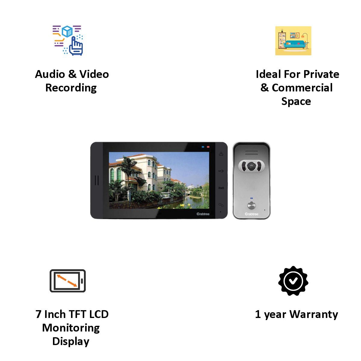 Crabtree 32GB Audio Video Recording VDP Kit (ACSVK002, Black) Crabtree 32GB Audio Video Recording VDP Kit (ACSVK002, Black)_3