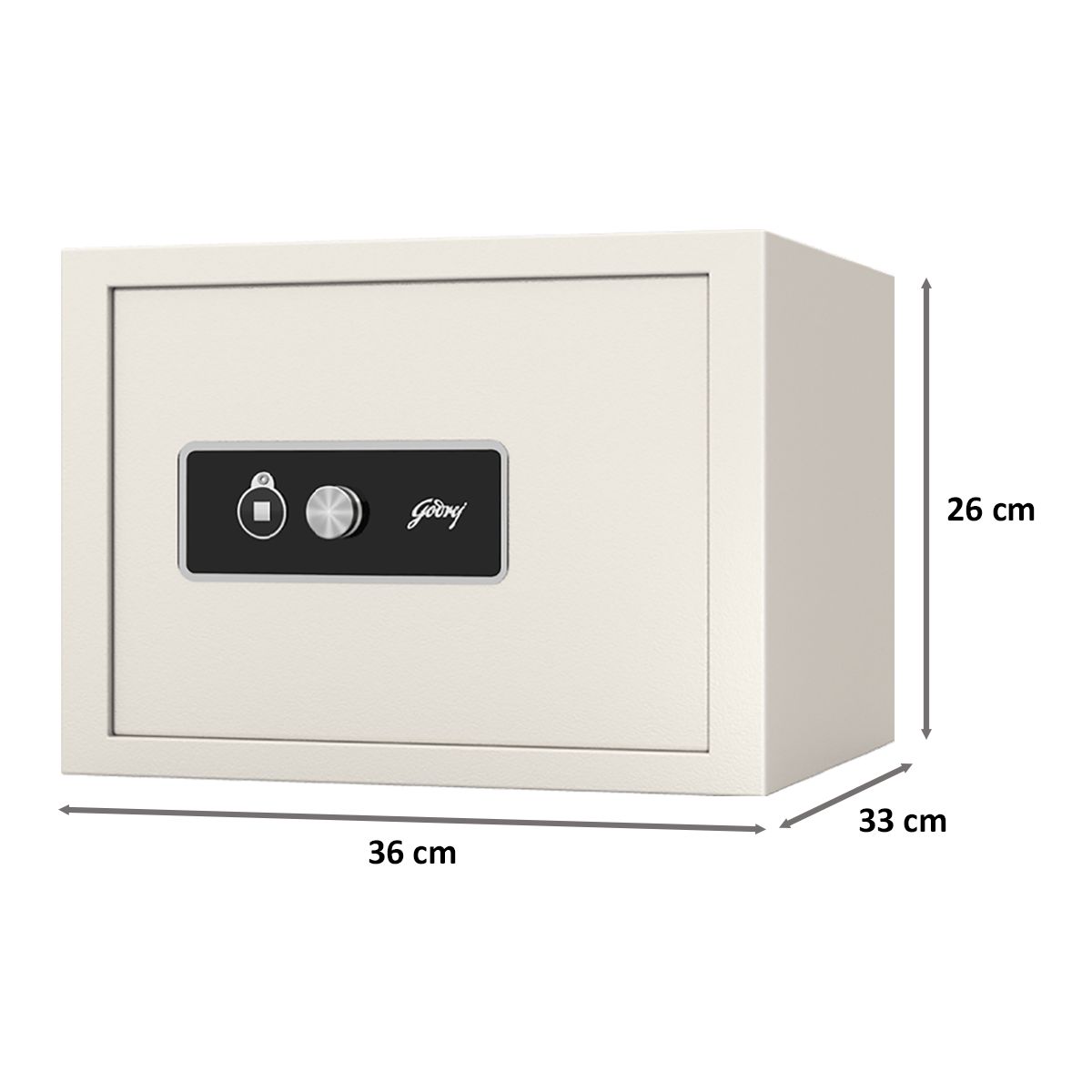 Godrej 20 Litre Safe Locker (Curvo KL, Ivory)_2