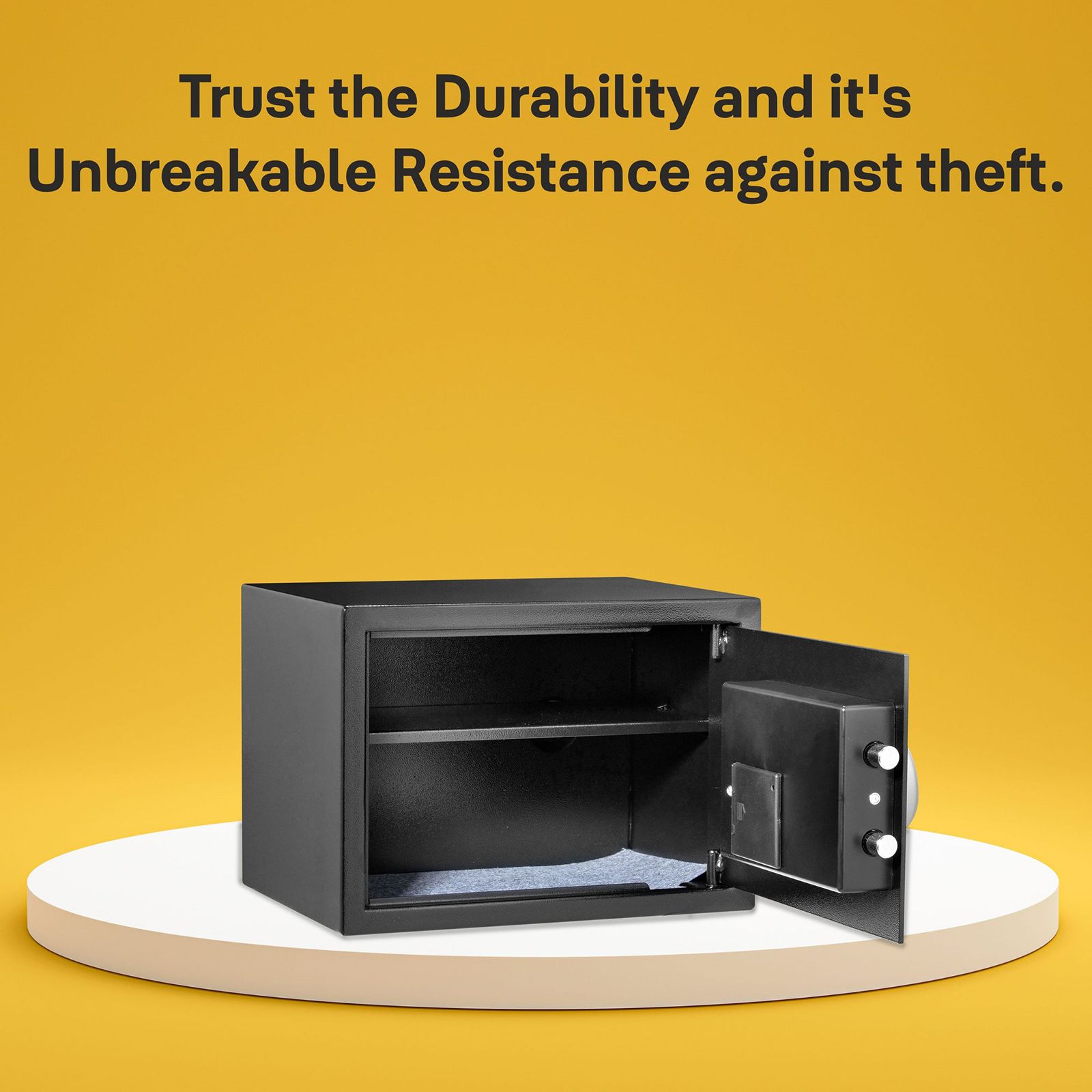 Yale 16.7 Litres Digital & Manual Safety Locker (1 Shelve, YSS/250/DB2, Black)_16