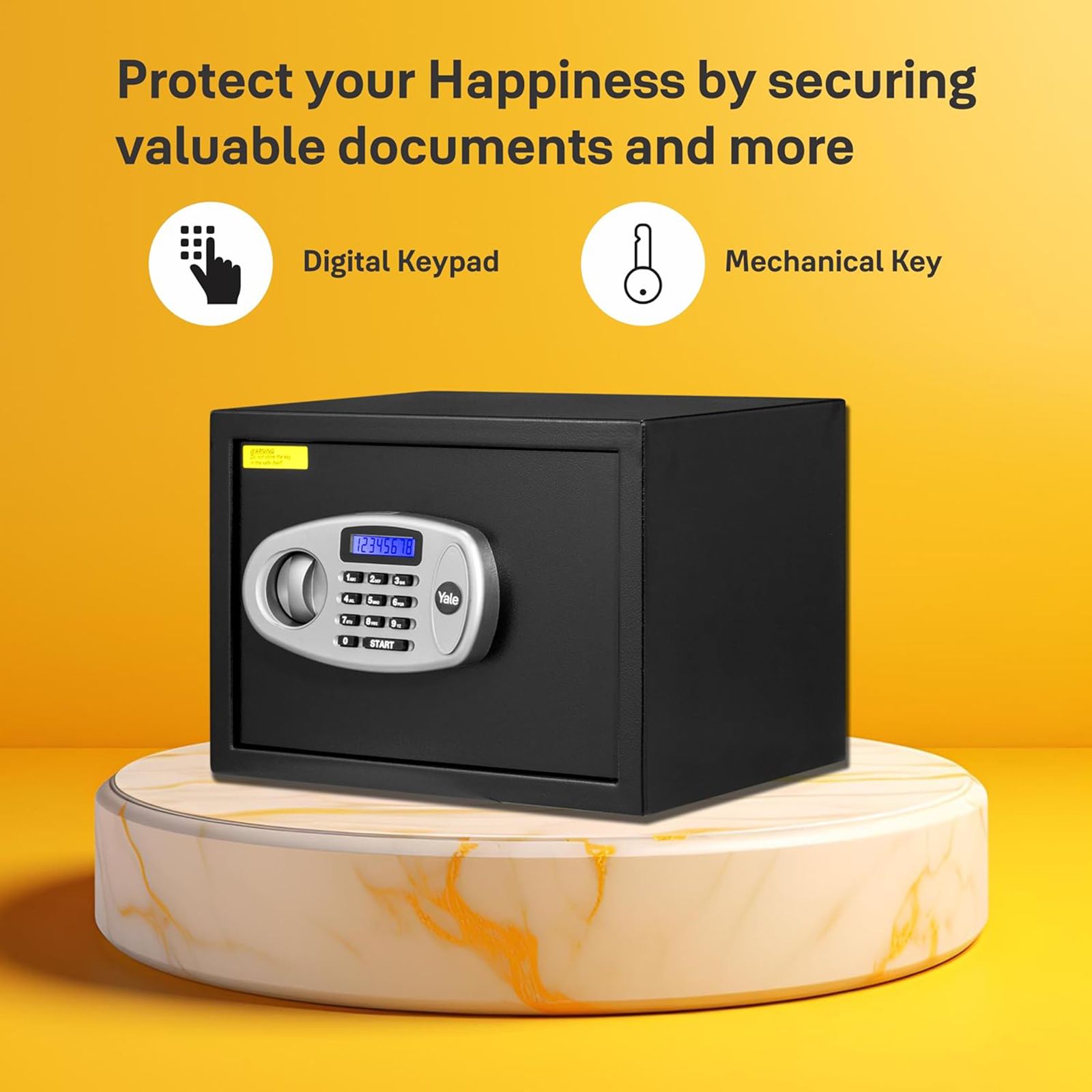 Yale 16.7 Litres Digital & Manual Safety Locker (1 Shelve, YSS/250/DB2, Black) Yale 16.7 Litres Digital & Manual Safety Locker (1 Shelve, YSS/250/DB2, Black)_8