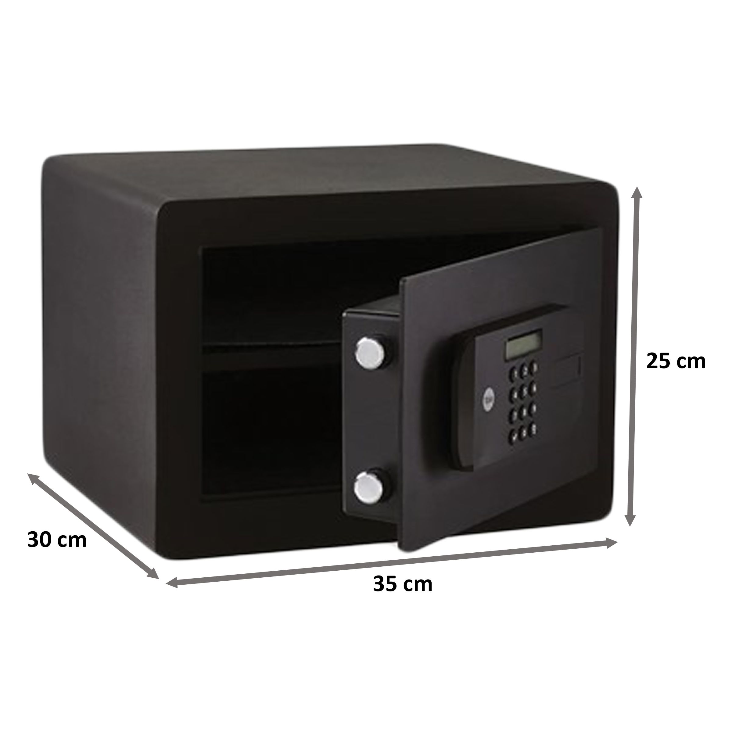 Yale 18.6 Litres Digital Safety Locker (1 Shelve, YSEM/250/EG1, Black) Yale 18.6 Litres Digital Safety Locker (1 Shelve, YSEM/250/EG1, Black)_2