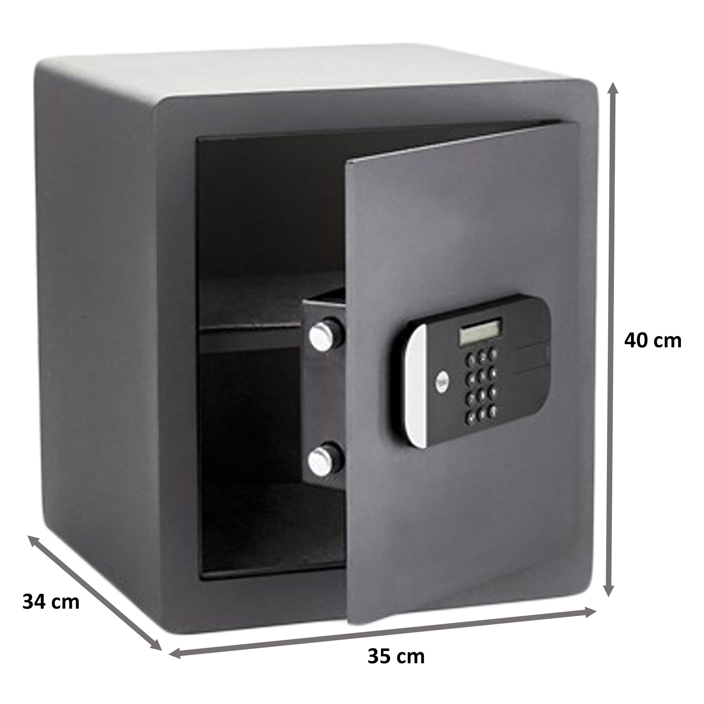 Yale 35.5 Litres Digital Safety Locker (1 Shelve, YSEM/400/EG1, Black) Yale 35.5 Litres Digital Safety Locker (1 Shelve, YSEM/400/EG1, Black)_2