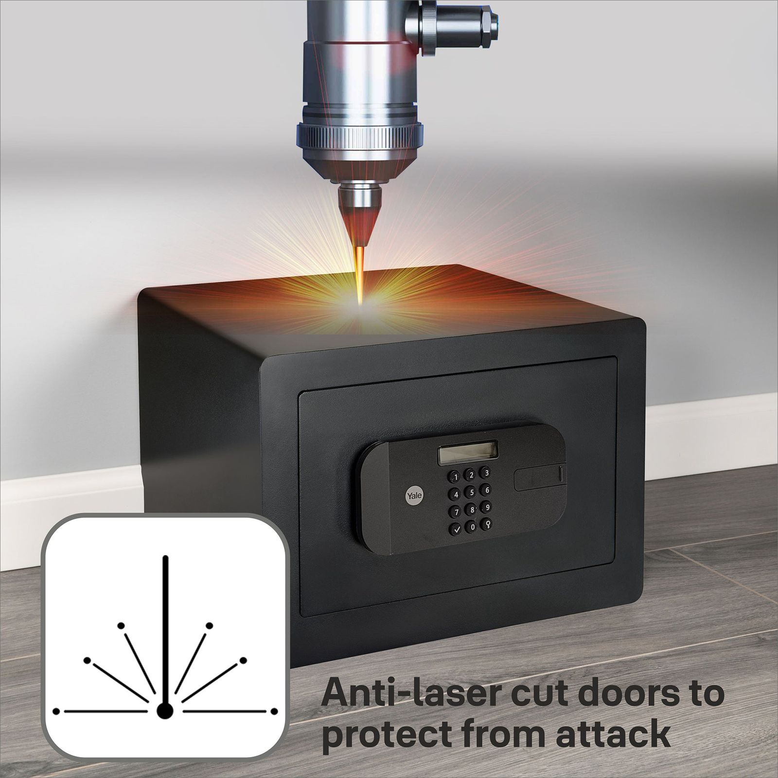 Yale 9.6 Litres Digital Safety Locker (1 Shelve, YSEB/200/EB1, Black) Yale 9.6 Litres Digital Safety Locker (1 Shelve, YSEB/200/EB1, Black)_12