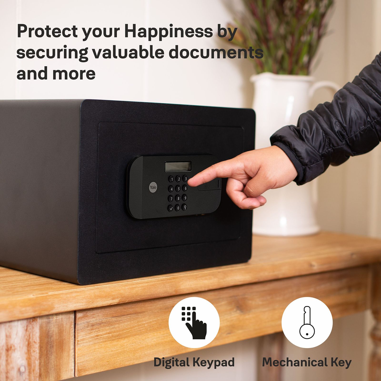 Yale 9.6 Litres Digital Safety Locker (1 Shelve, YSEB/200/EB1, Black) Yale 9.6 Litres Digital Safety Locker (1 Shelve, YSEB/200/EB1, Black)_10