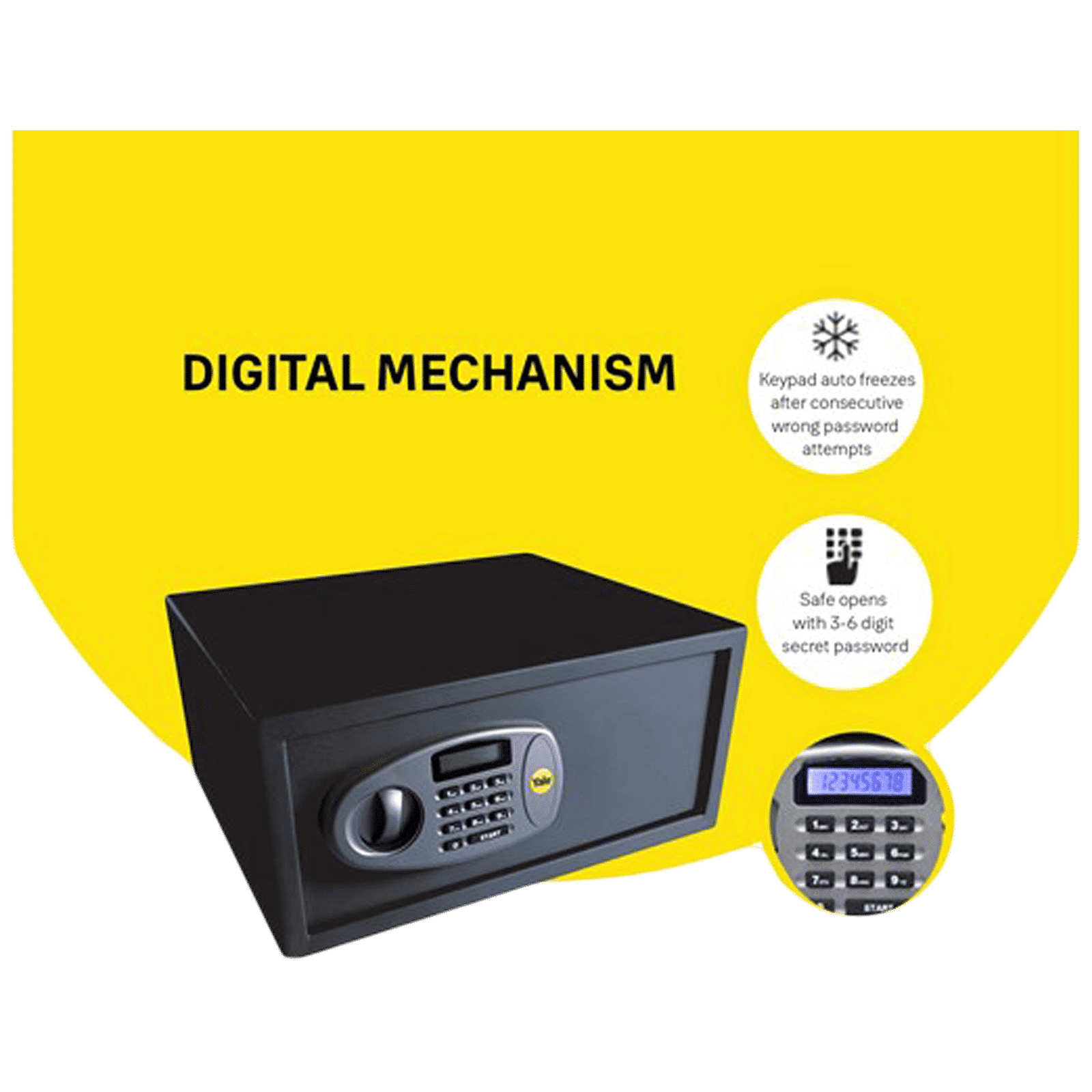 Yale 24.7 Litres Digital Safety Locker (1 Shelve, YLS/200/DB2, Black)_8
