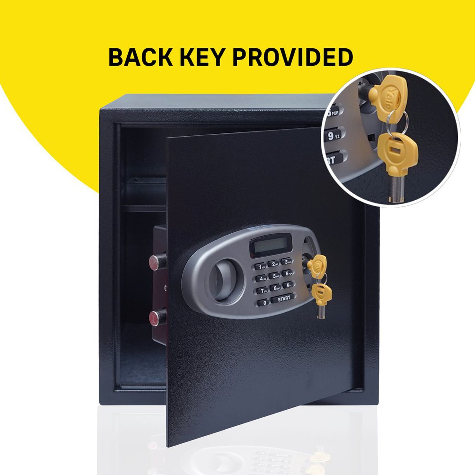 Yale 41 Litres Digital Safety Locker (1 Shelve, YSS/390/DB2, Black) Yale 41 Litres Digital Safety Locker (1 Shelve, YSS/390/DB2, Black)_2