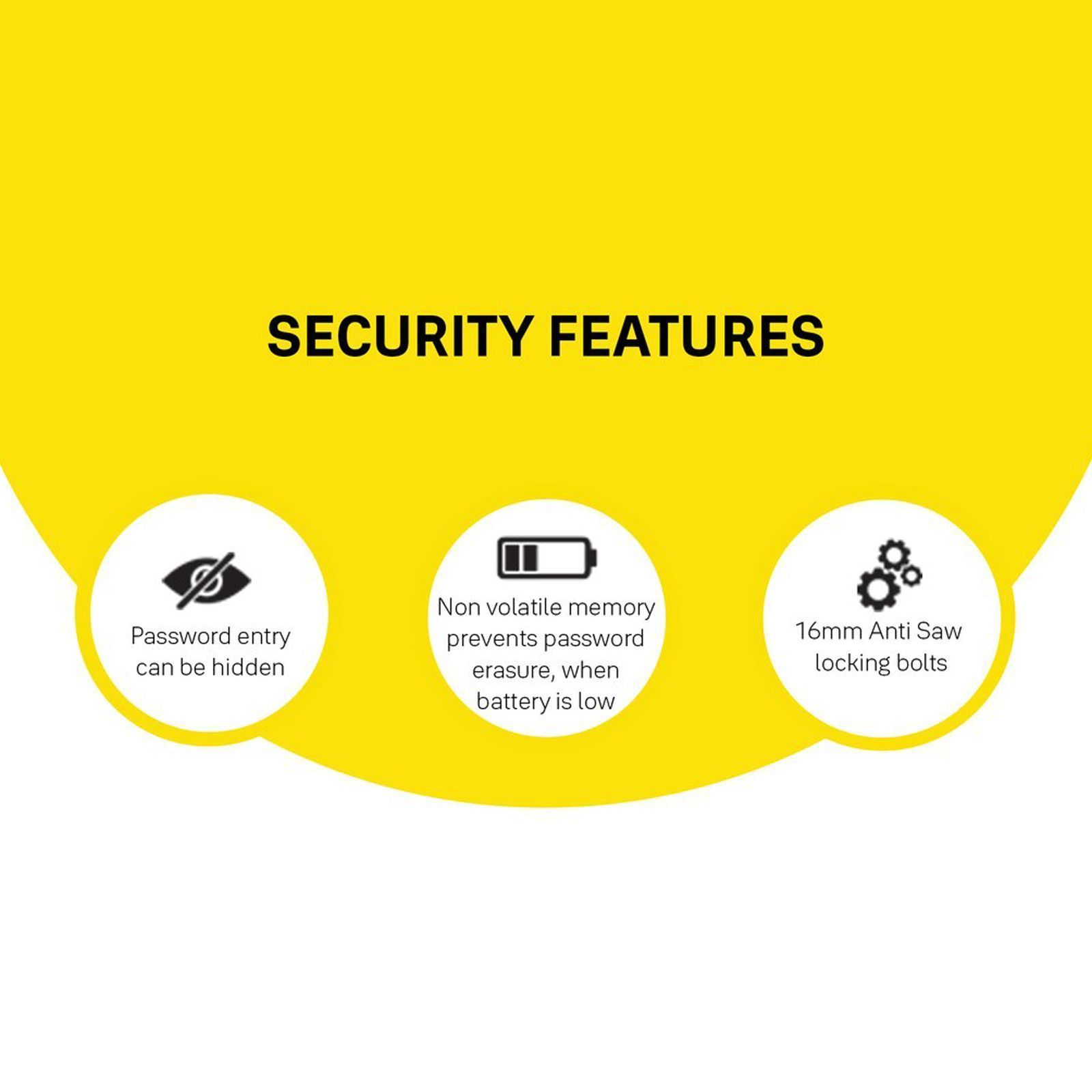 Yale 41 Litres Digital Safety Locker (1 Shelve, YSS/390/DB2, Black) Yale 41 Litres Digital Safety Locker (1 Shelve, YSS/390/DB2, Black)_7