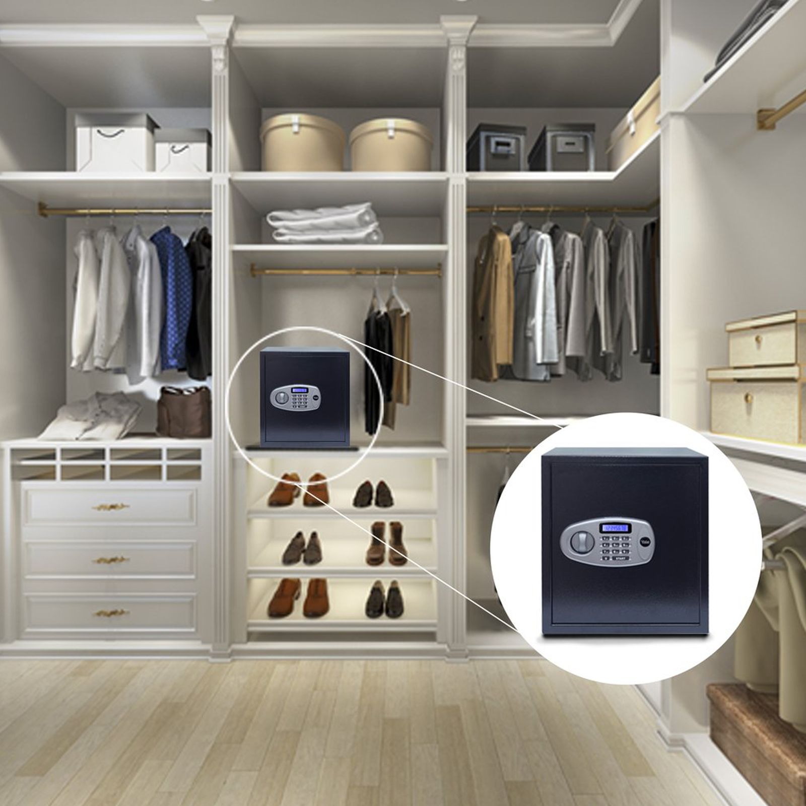 Yale 41 Litres Digital Safety Locker (1 Shelve, YSS/390/DB2, Black) Yale 41 Litres Digital Safety Locker (1 Shelve, YSS/390/DB2, Black)_8