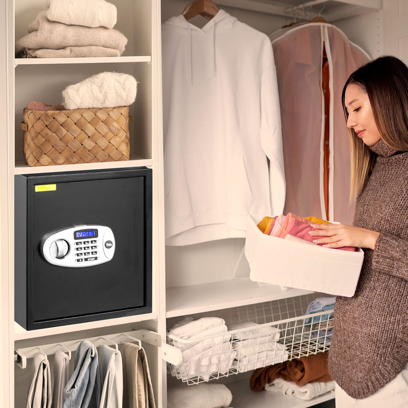 Yale 41 Litres Digital Safety Locker (1 Shelve, YSS/390/DB2, Black) Yale 41 Litres Digital Safety Locker (1 Shelve, YSS/390/DB2, Black)_9