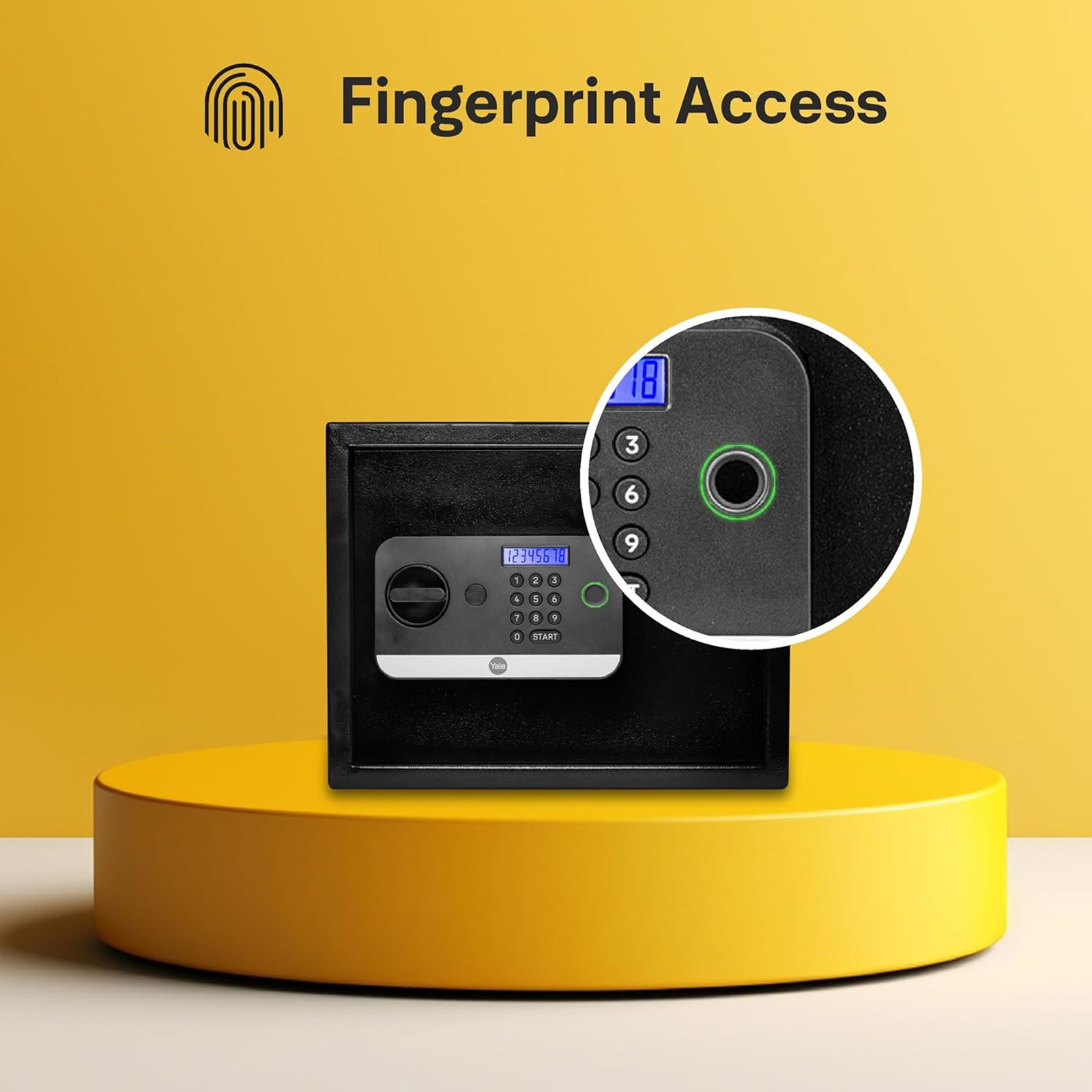 Yale Stellar 250/DB2 16.7 Litres Medium Digital Safety Locker (1 Shelf, Black)_11