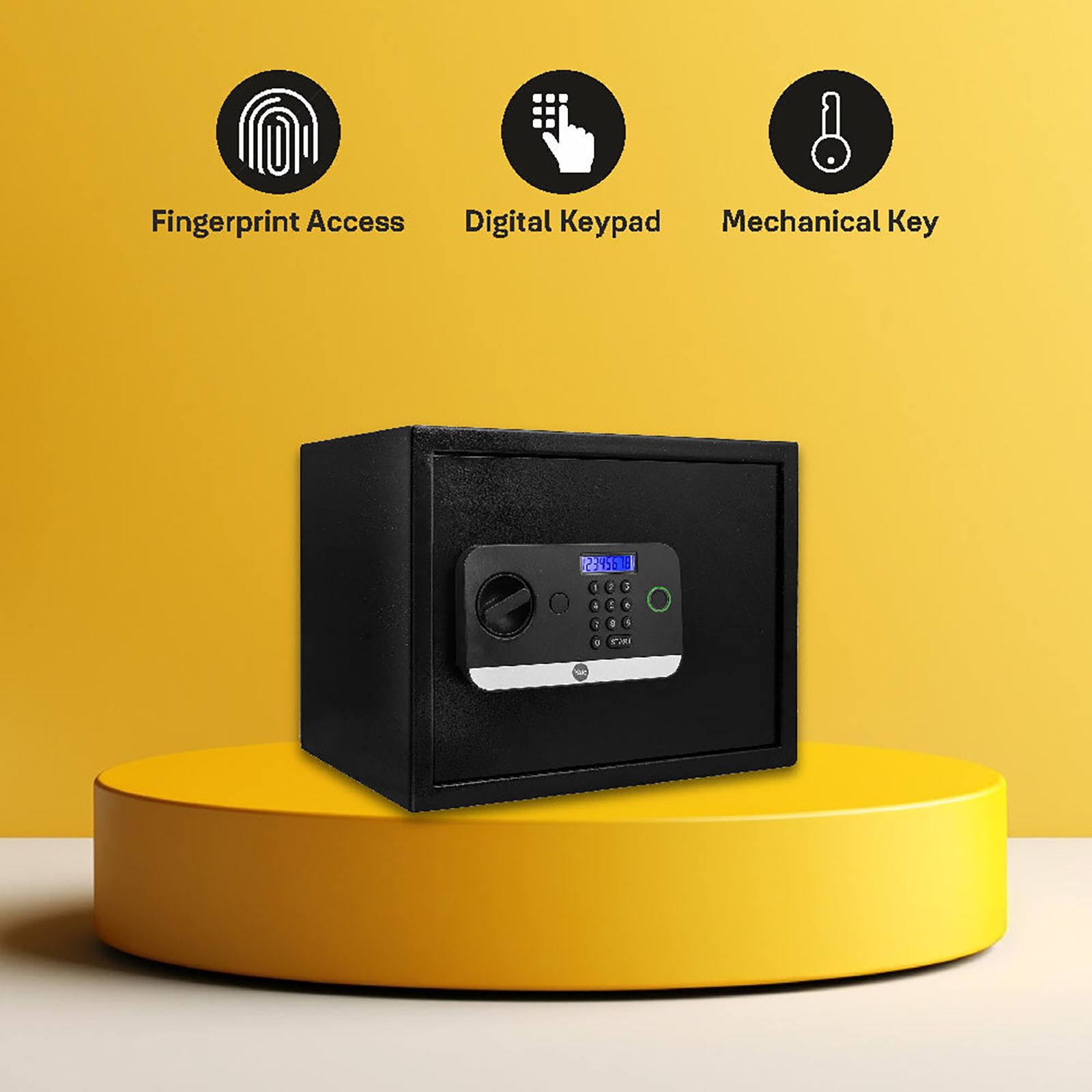 Yale Stellar 250/DB2 16.7 Litres Medium Digital Safety Locker (1 Shelf, Black)_15