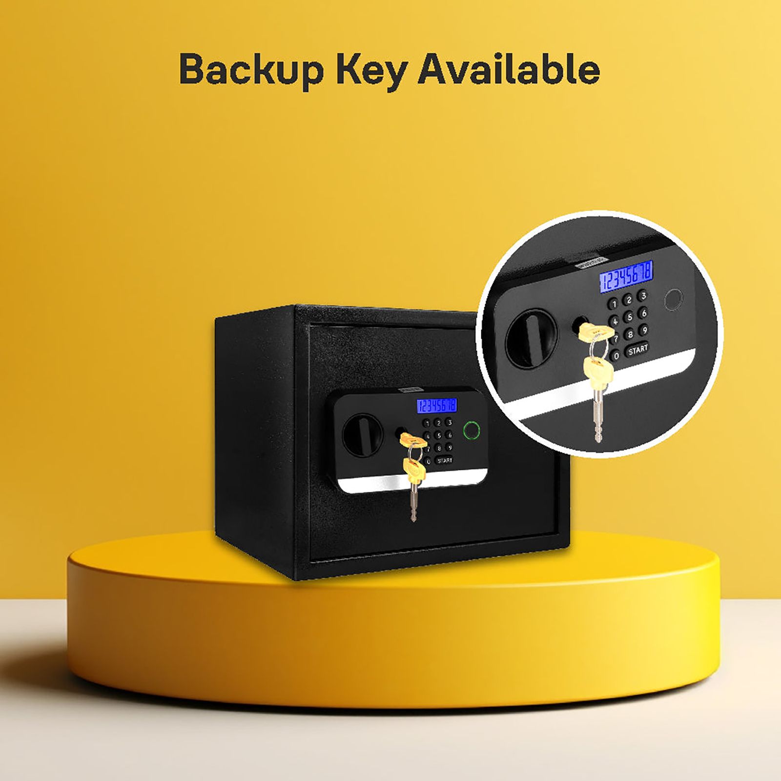 Yale Stellar 250/DB2 16.7 Litres Medium Digital Safety Locker (1 Shelf, Black)_16