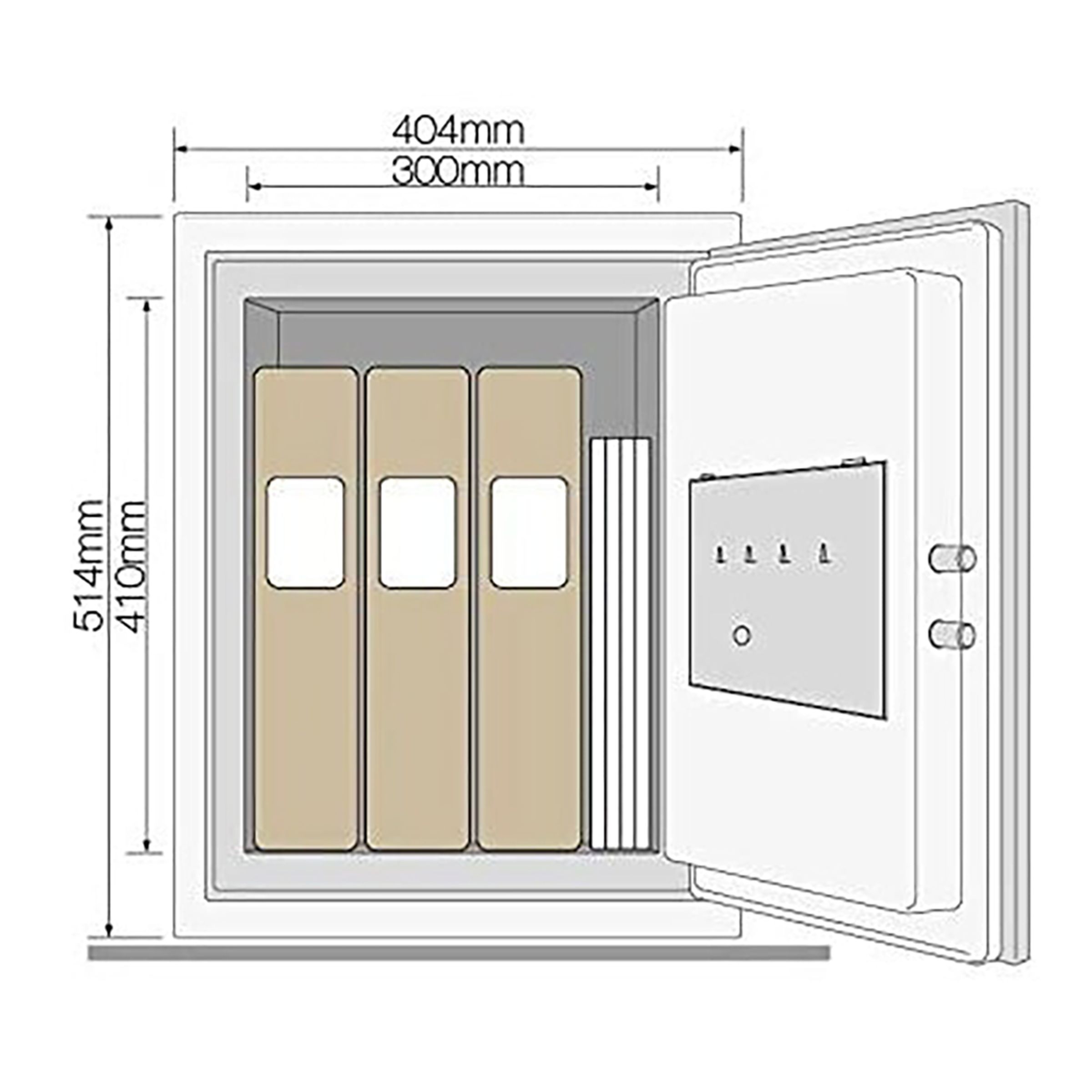 Yale 36.9 Litres Extra Large Digital Safety Locker (YFM/520/FG2, Black) Yale 36.9 Litres Extra Large Digital Safety Locker (YFM/520/FG2, Black)_9