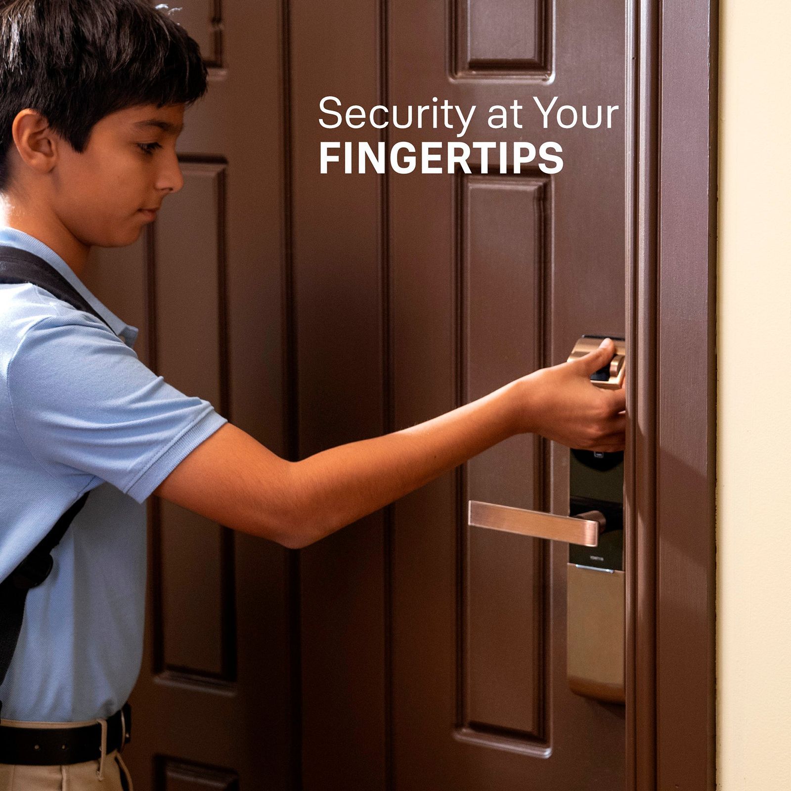 Yale RB Smart Lock For Private Space (Fingerprint Scanner, YDM 7116A, Red Bronze)_14