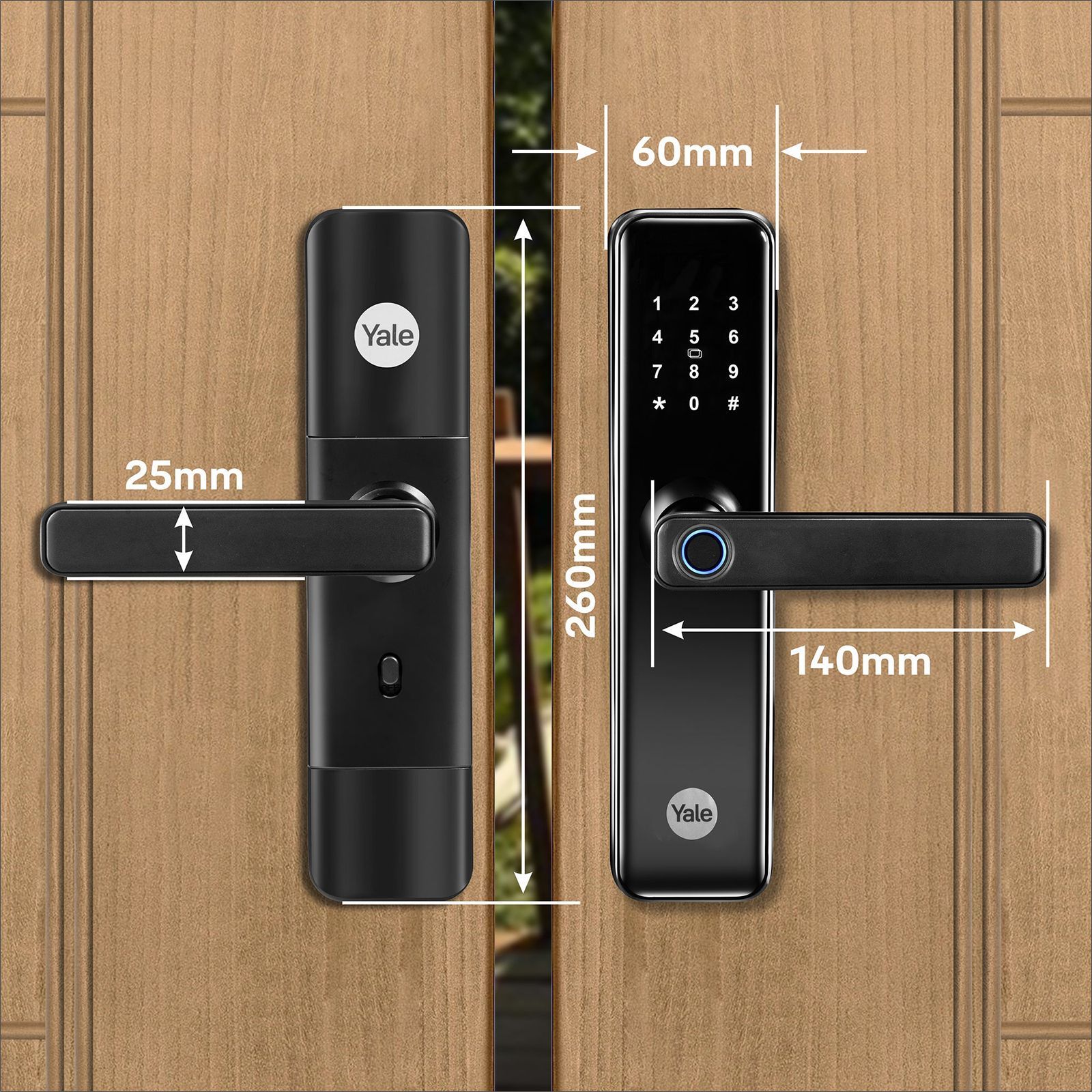 Yale Smart Digital Lock For Private Space (Smart Keypad, YDME 50 NxT, Black)_19