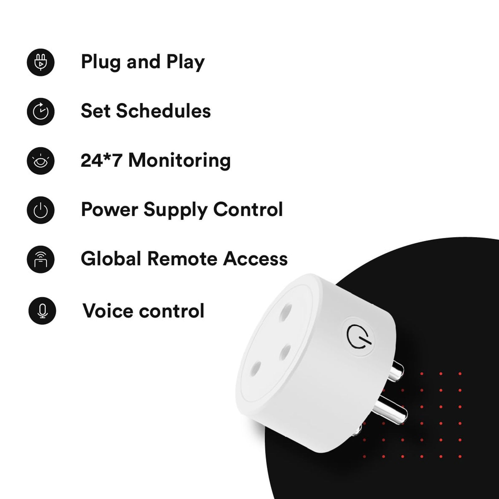 zunpulse Smart Plug (Voice Control, ZUNSP16A, White)_2
