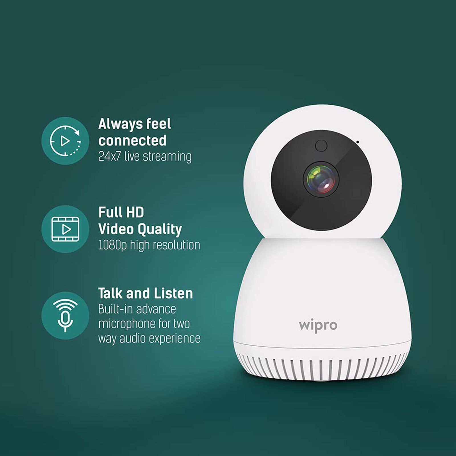 wipro Smart CCTV Security Camera (Infrared Night Vision, DC11080, White) wipro Smart CCTV Security Camera (Infrared Night Vision, DC11080, White)_2