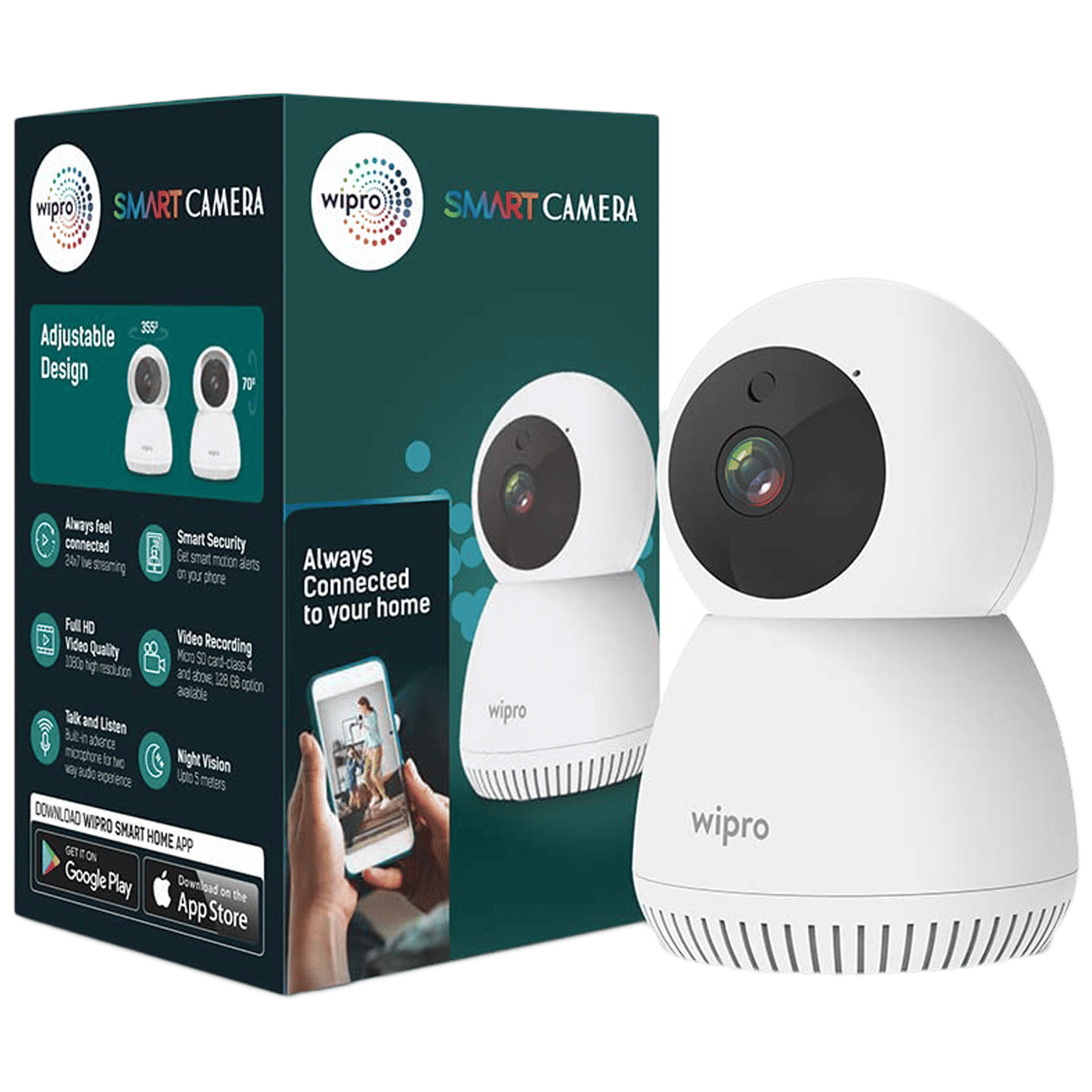 wipro Smart CCTV Security Camera (Infrared Night Vision, DC11080, White) wipro Smart CCTV Security Camera (Infrared Night Vision, DC11080, White)_3