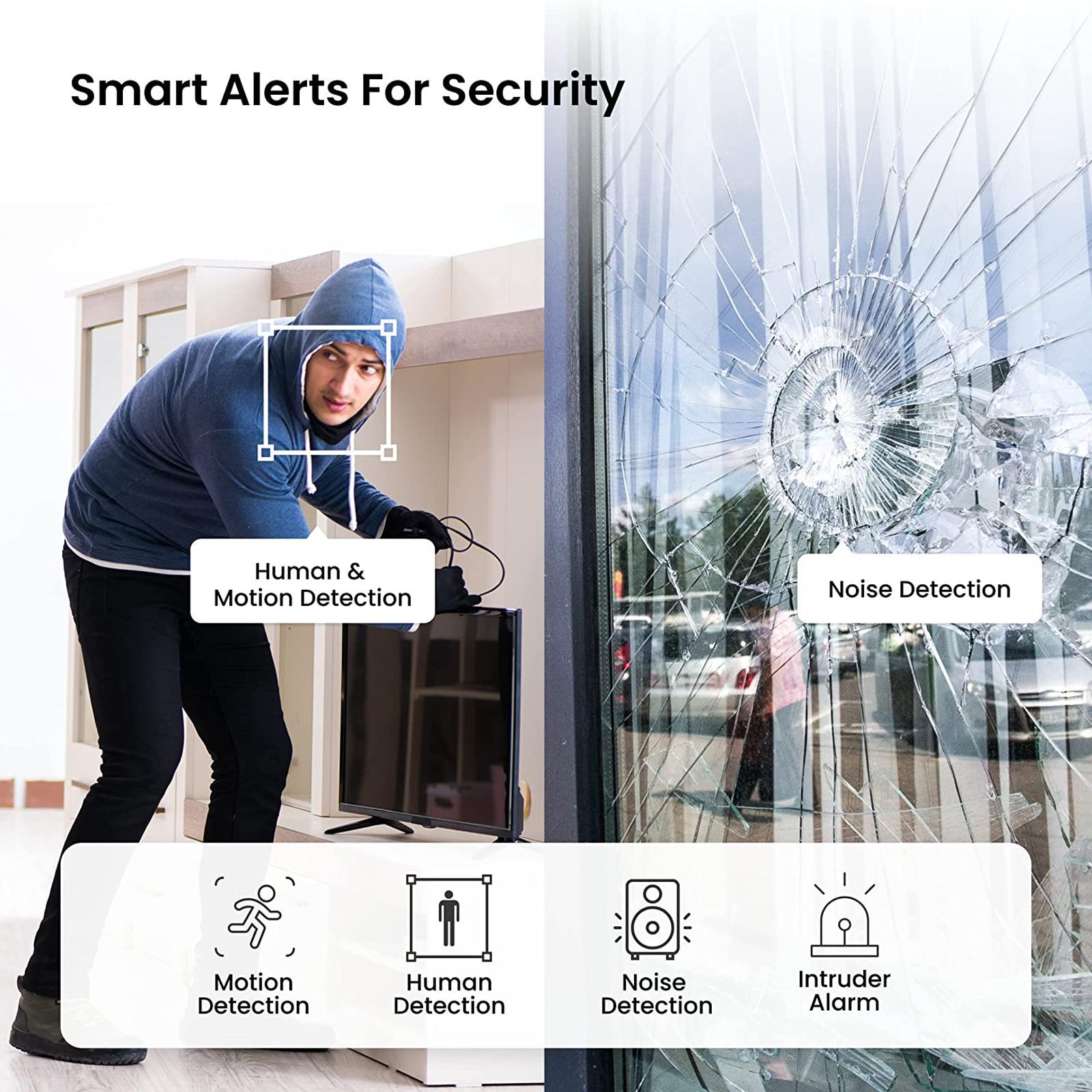 KENT CamEye HomeCam 360 IP CCTV Security Camera (360 Degree Panoramic View, 17010, White)_3