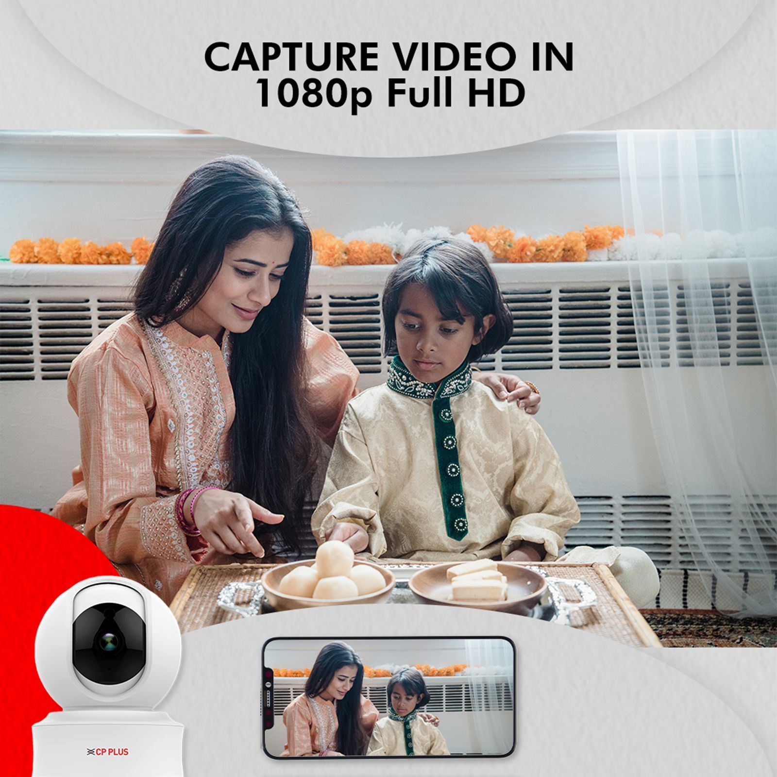 CP PLUS Ezykam Smart CCTV Security Camera (Motion Alert & Google Assistant Support, CP-E21A, White)_7