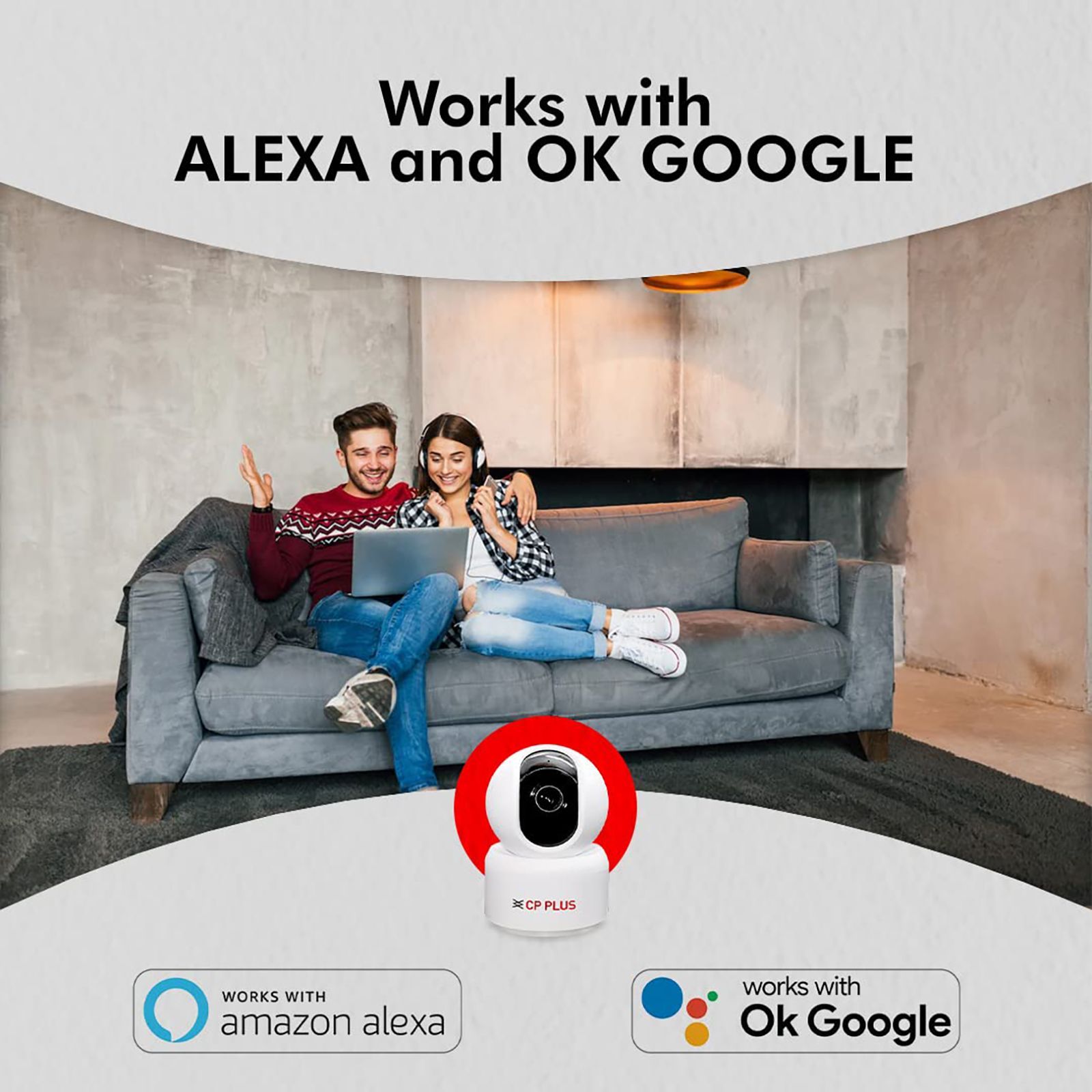 CP PLUS Smart CCTV Security Camera (Google Assistant Support, CP-E25A, White)_11