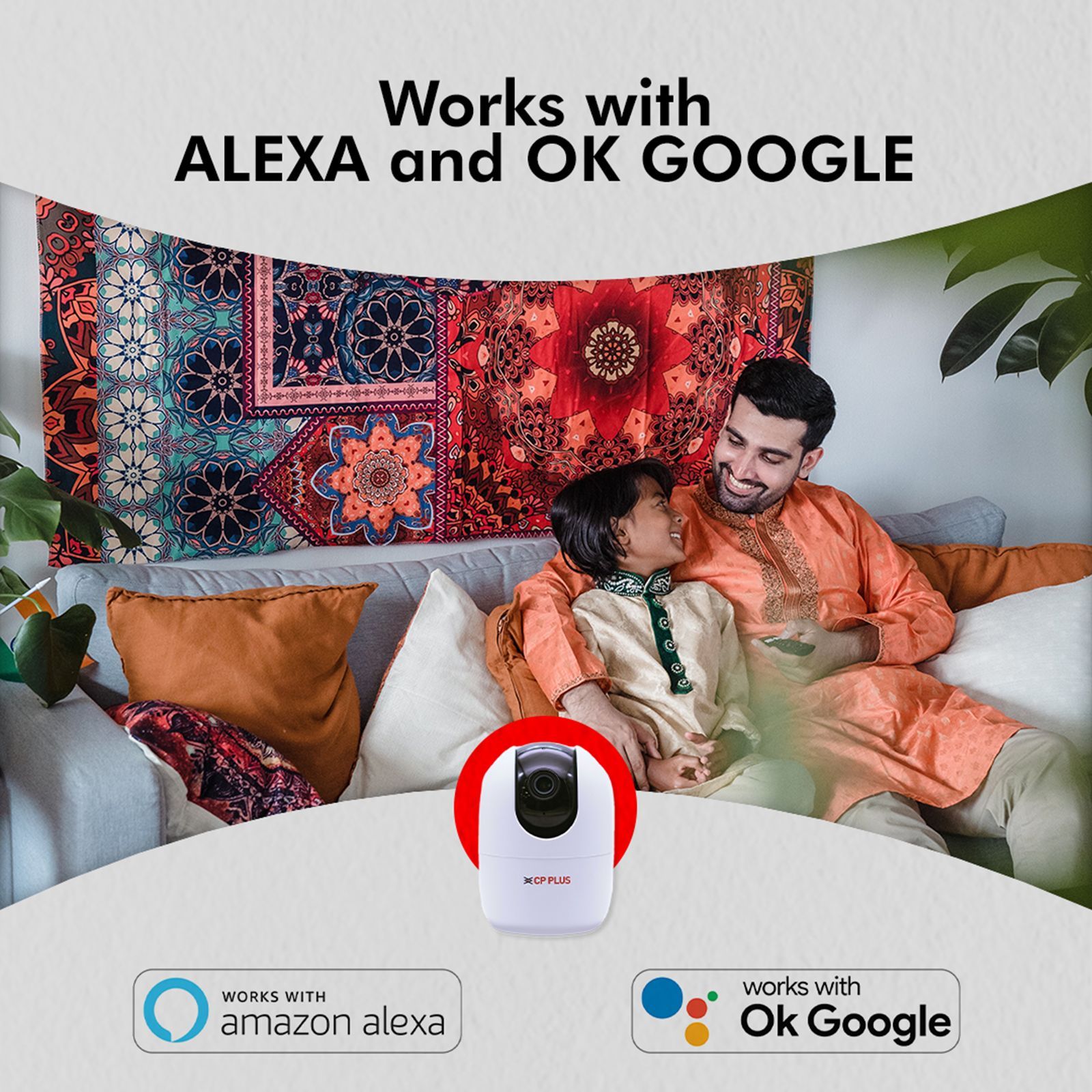 CP PLUS Eezo Smart CCTV Security Camera (Google Assistant Support, CP21, White)_8