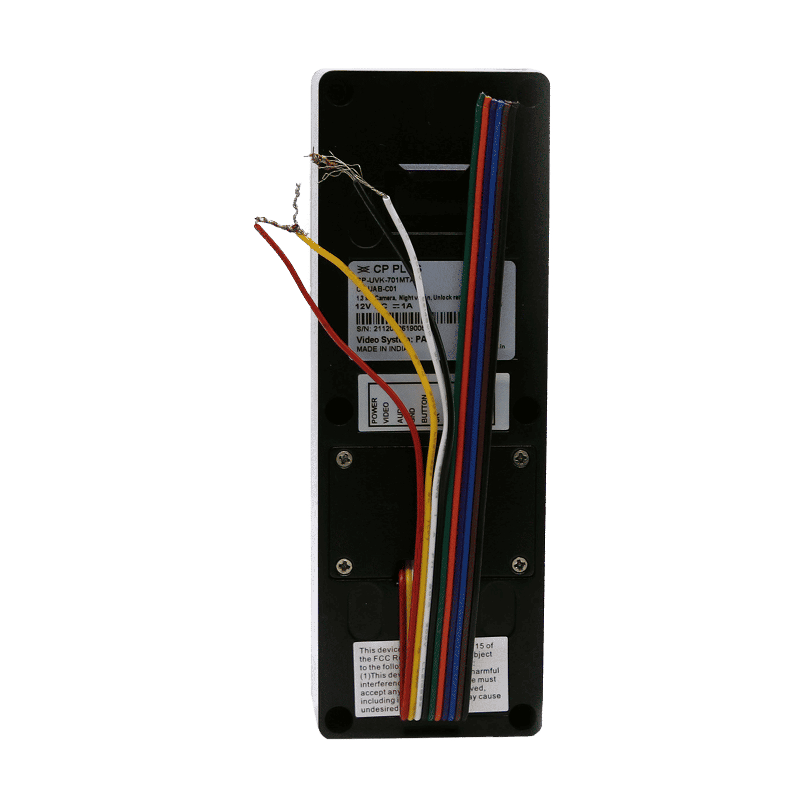 CP PLUS 7 inch Video Intercom Kit (Multiple Bell Sounds, CP-UVK-701MTA, White) CP PLUS 7 inch Video Intercom Kit (Multiple Bell Sounds, CP-UVK-701MTA, White)_4