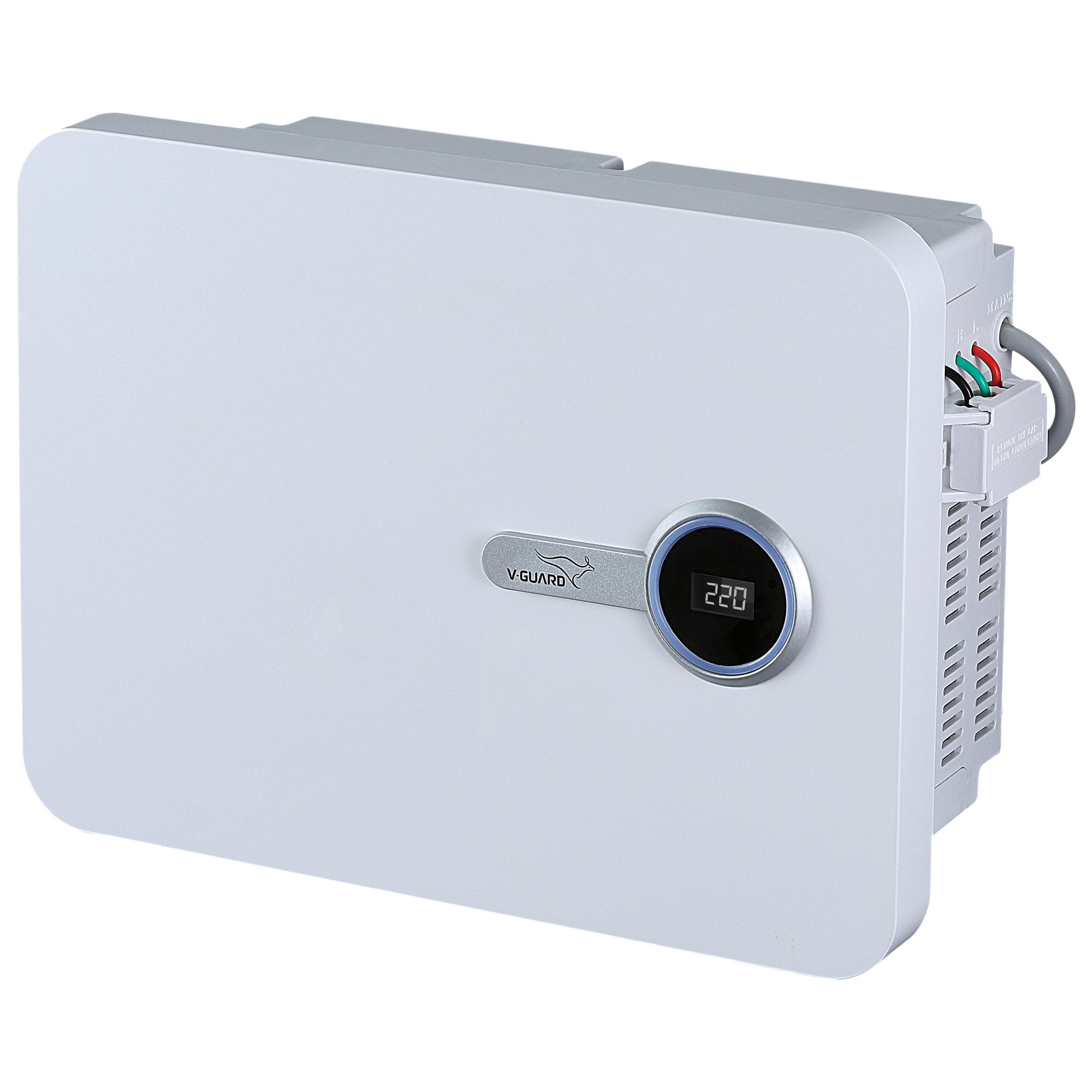 V-Guard 15 Amps Voltage Stabilizer For 2T Air Conditioner (135 - 280 V, Fail Safe Circuit Protection, VWI 500, White)_1