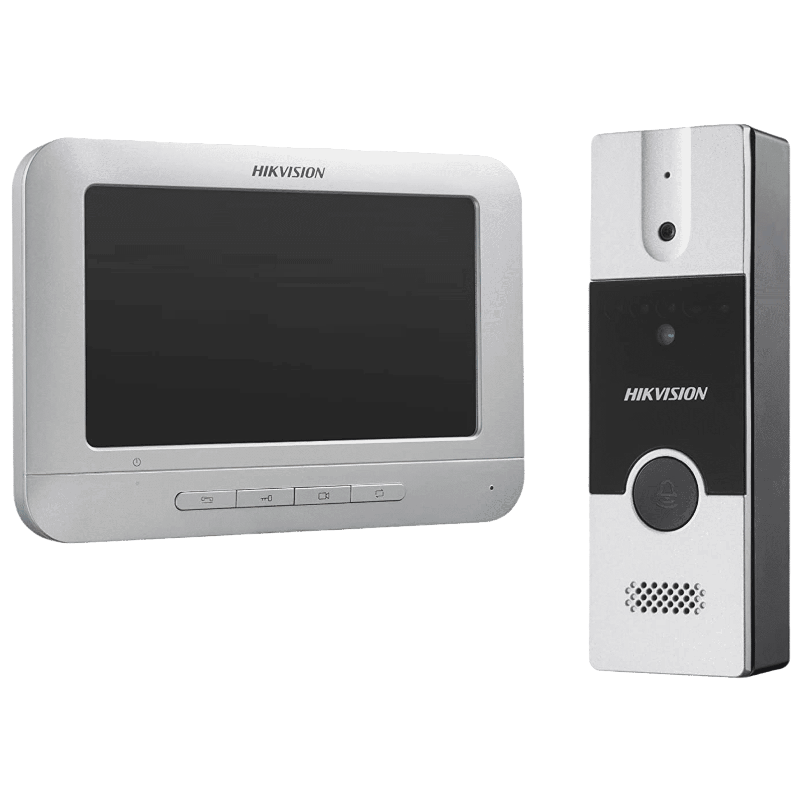 Hikvision 7 Inch Video Door Phone Kit (TFT LCD Display, DS-KIS204T, White)_1