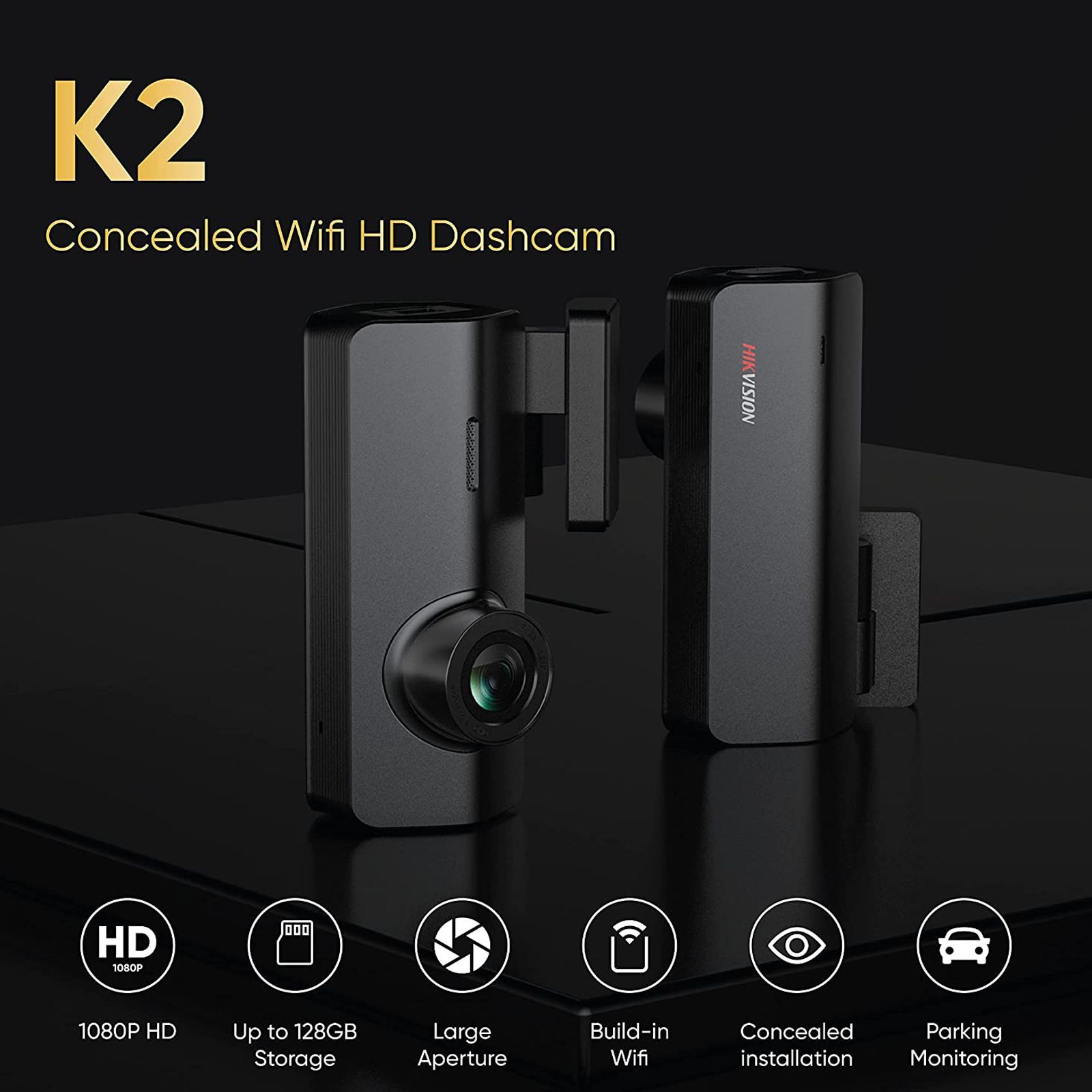 Hikvision K2 Dash CCTV Security Camera (Built-in Wi-Fi, AE-DC2018-K2, Black) Hikvision K2 Dash CCTV Security Camera (Built-in Wi-Fi, AE-DC2018-K2, Black)_2