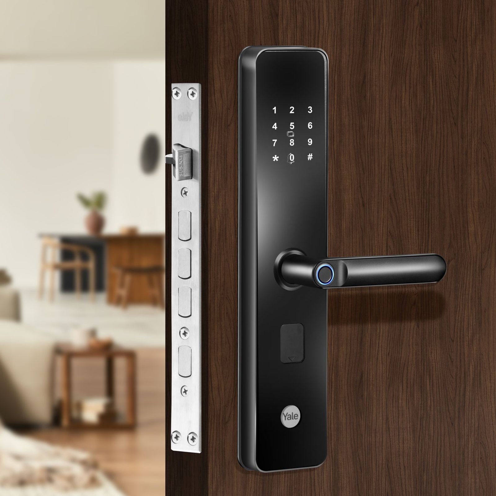 Yale Smart Locks For Private Space (Smart Keypad, YDME 100 NxT, Black)_15