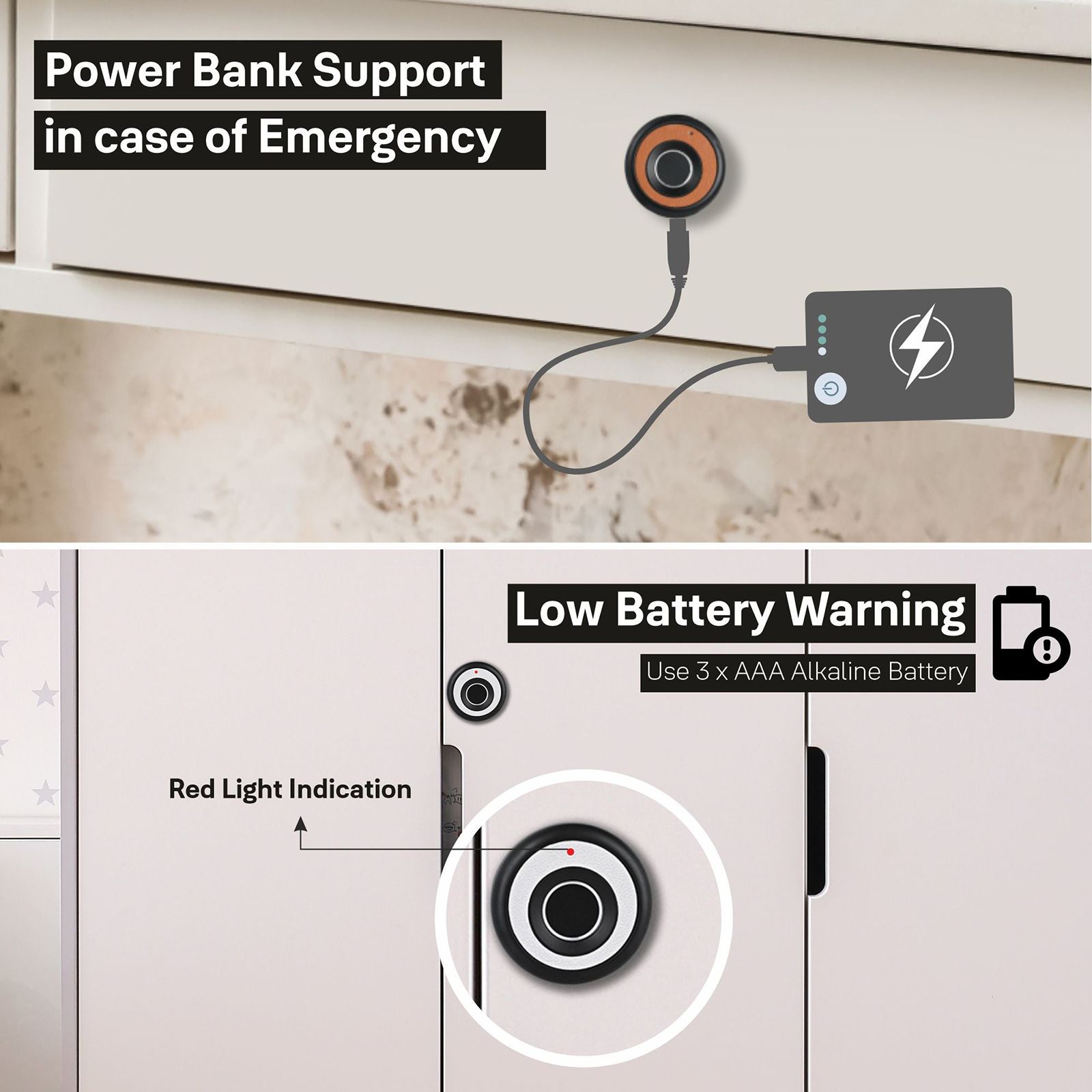 Yale Smart Locks (Power Bank Support, YLDRPB- BL, Black)_6