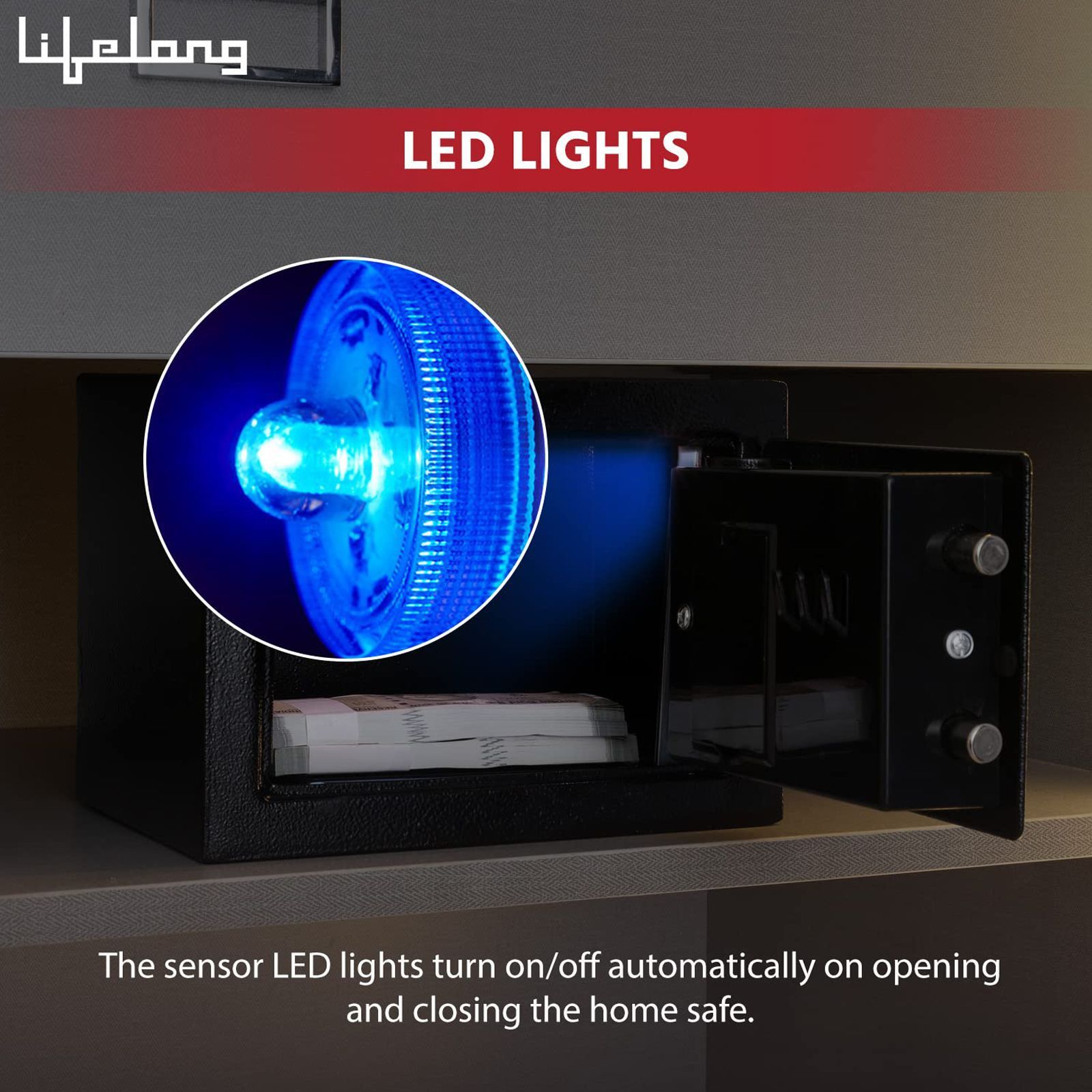 Lifelong LLHSL03 8.6 Litres Digital Safety Lockers (Black)_3