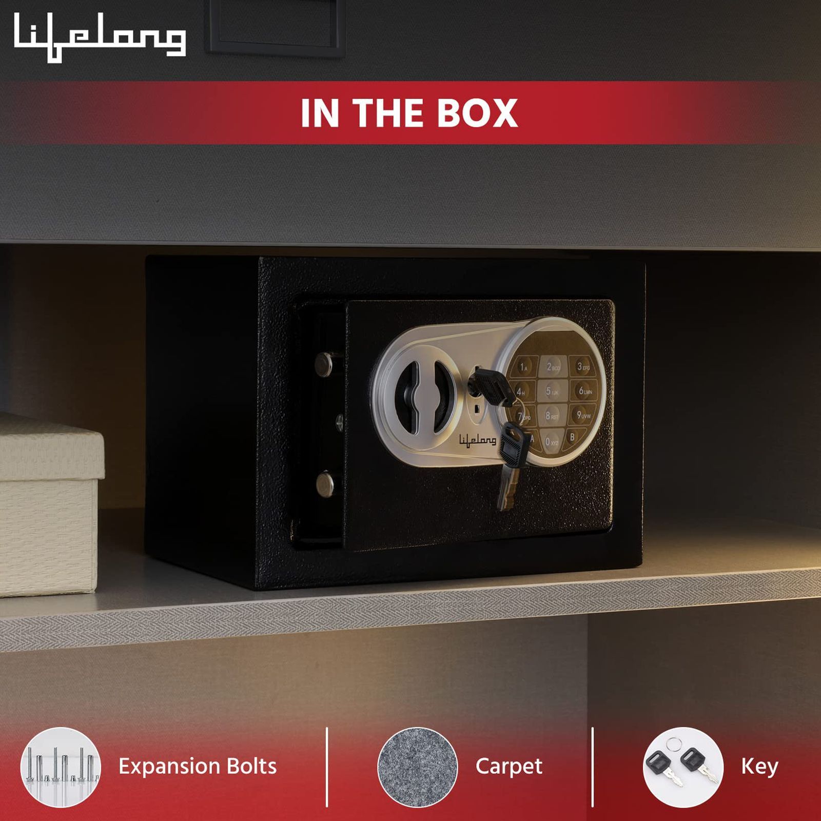 Lifelong LLHSL03 8.6 Litres Digital Safety Lockers (Black)_4