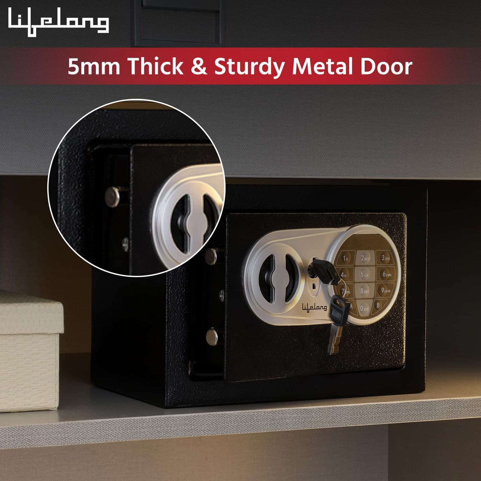 Lifelong LLHSL03 8.6 Litres Digital Safety Lockers (Black)_5