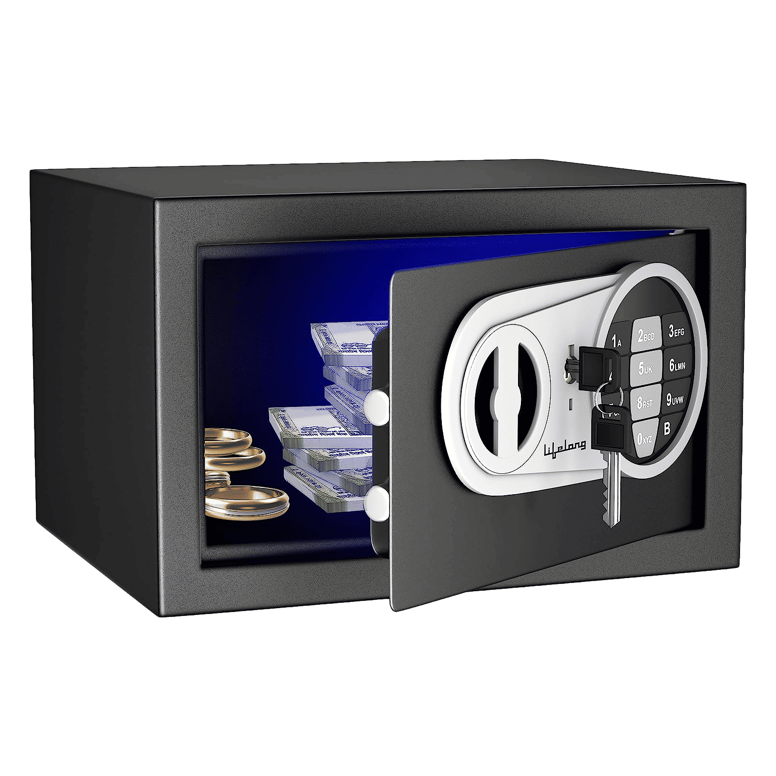 Lifelong LLHSL03 8.6 Litres Digital Safety Lockers (Black)_1