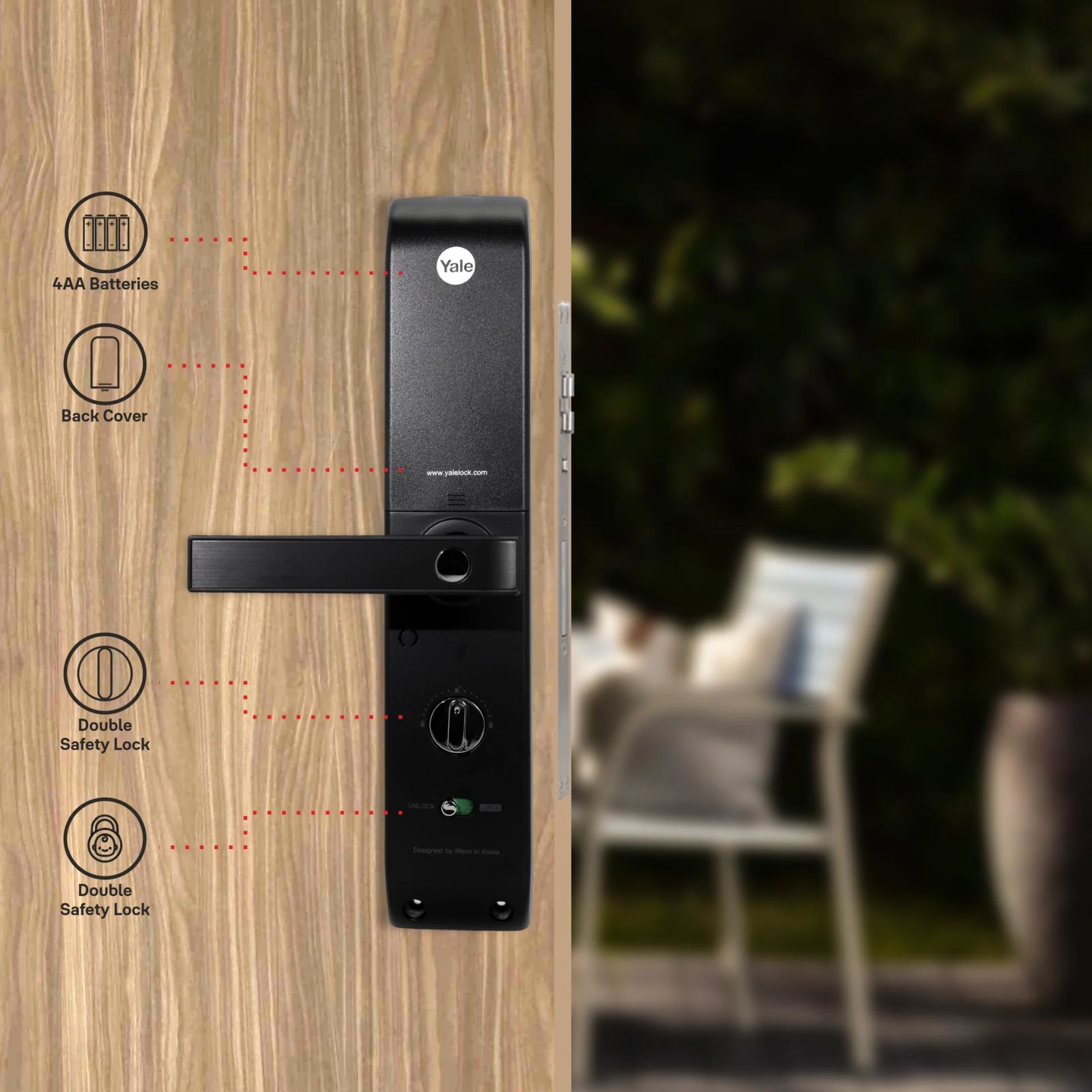 Yale YDM 7116A Digital Smart Lock (Low Battery Alert, Matt Black) Yale YDM 7116A Digital Smart Lock (Low Battery Alert, Matt Black)_7