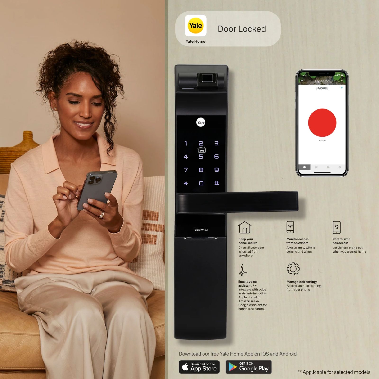 Yale YDM 7116A Digital Smart Lock (Low Battery Alert, Matt Black) Yale YDM 7116A Digital Smart Lock (Low Battery Alert, Matt Black)_8