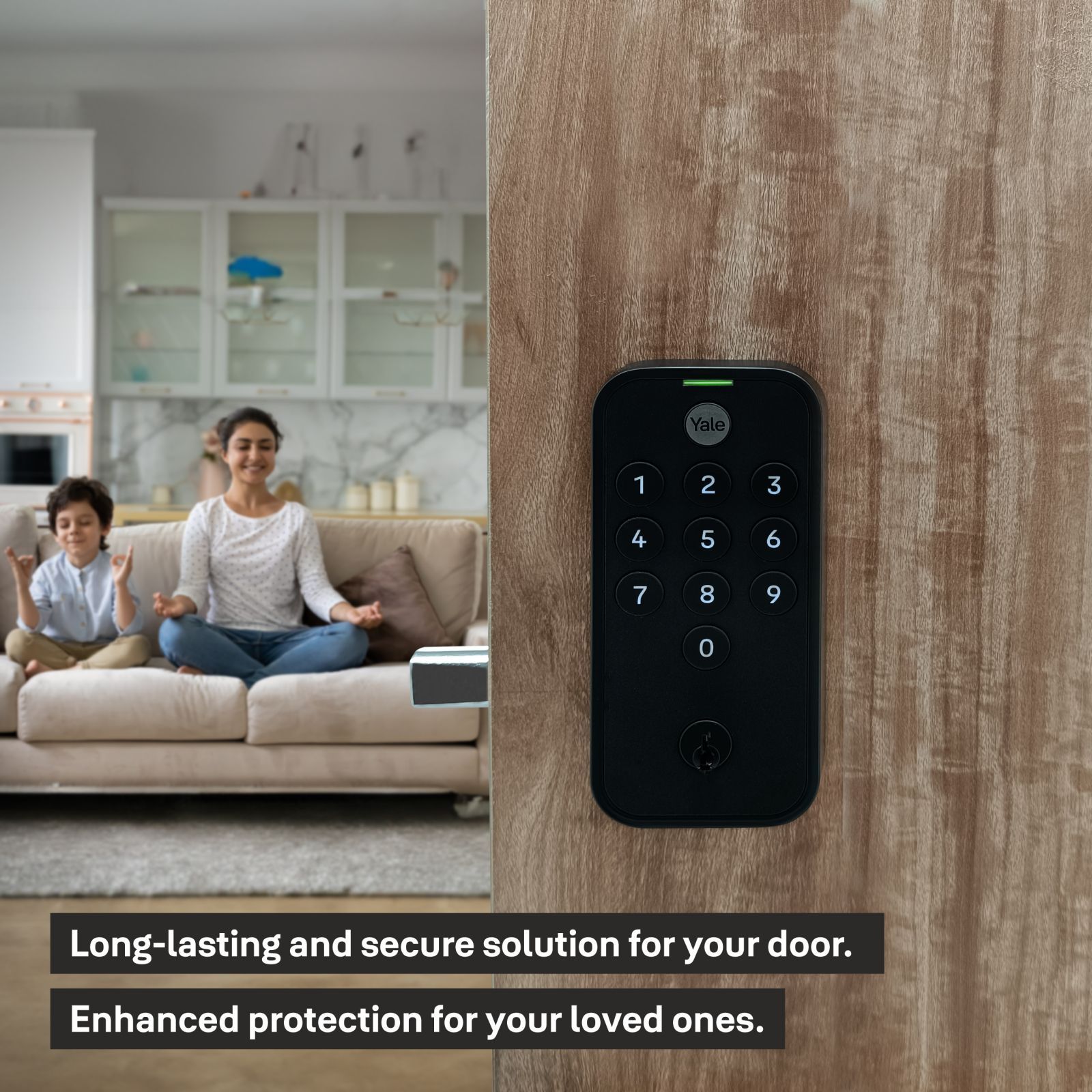 Yale Smart Lock For Private Space (LED Indication, YTYE  BL, Black)_6