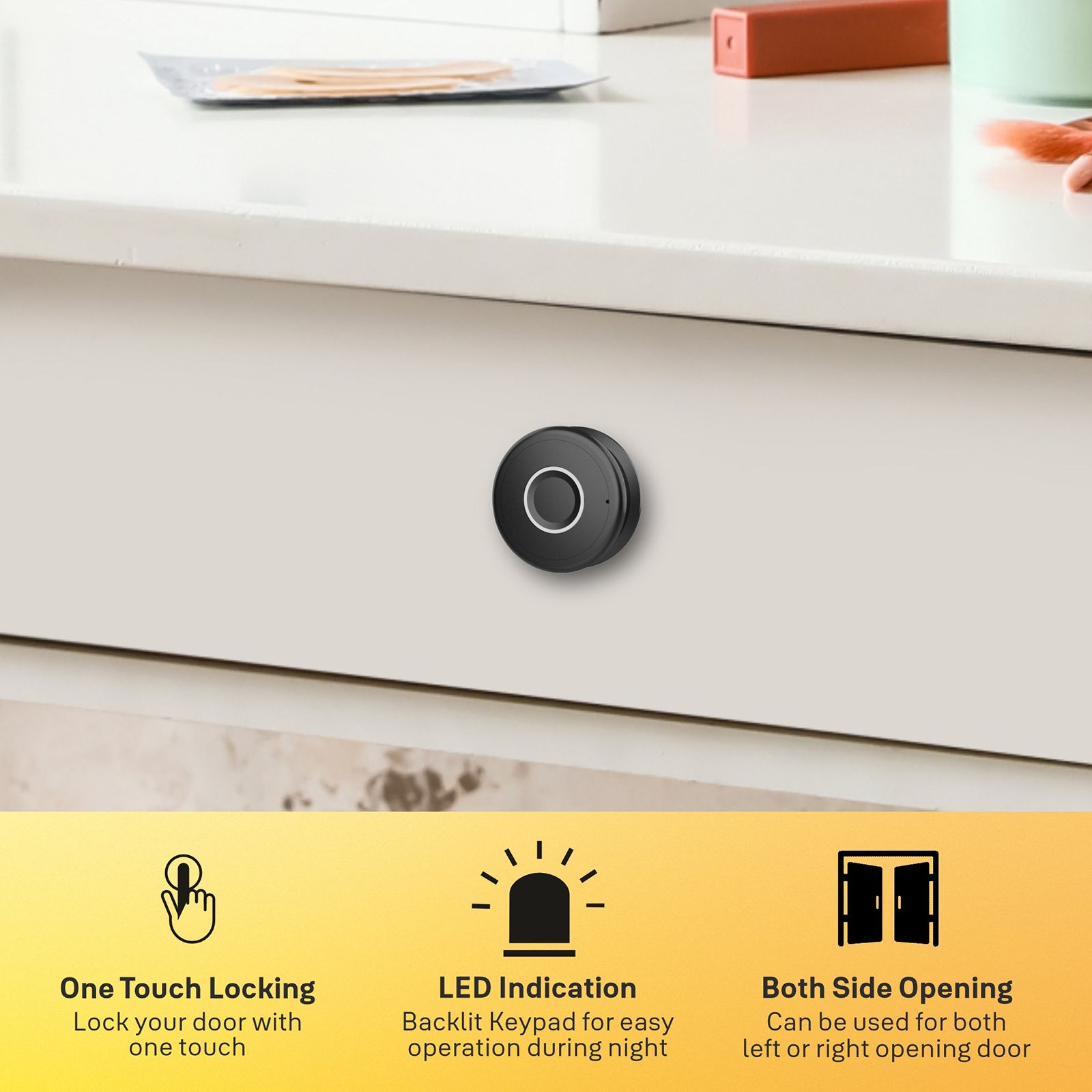 Yale YLDRPC Digital Smart Lock (LED Light & Sound Indicator, Black)_16