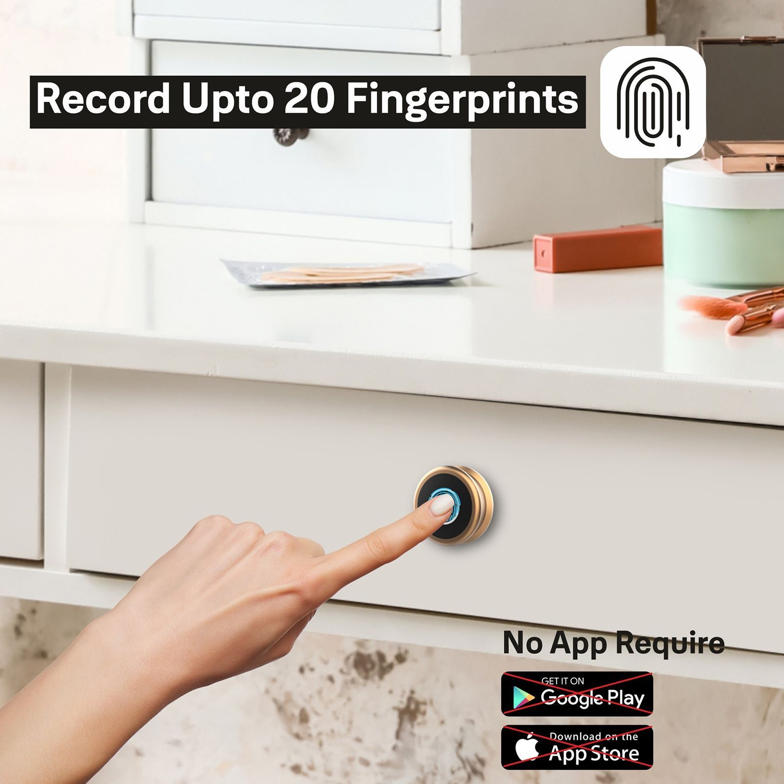 Yale YLDRPC Digital Smart Lock (LED Light & Sound Indicator, Rose Gold)_13